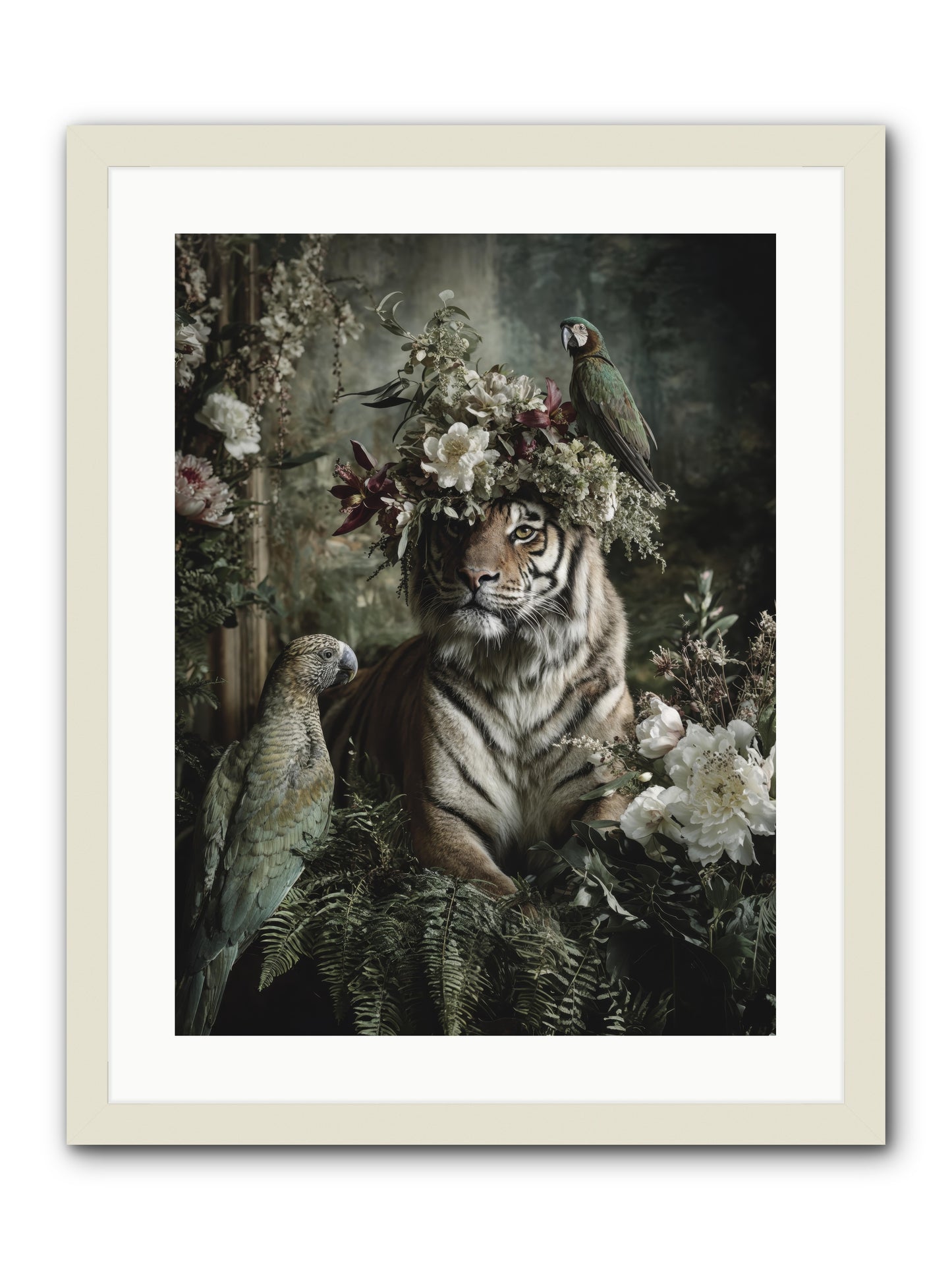 Unspoken Poem -- Framed Print - White 18x24