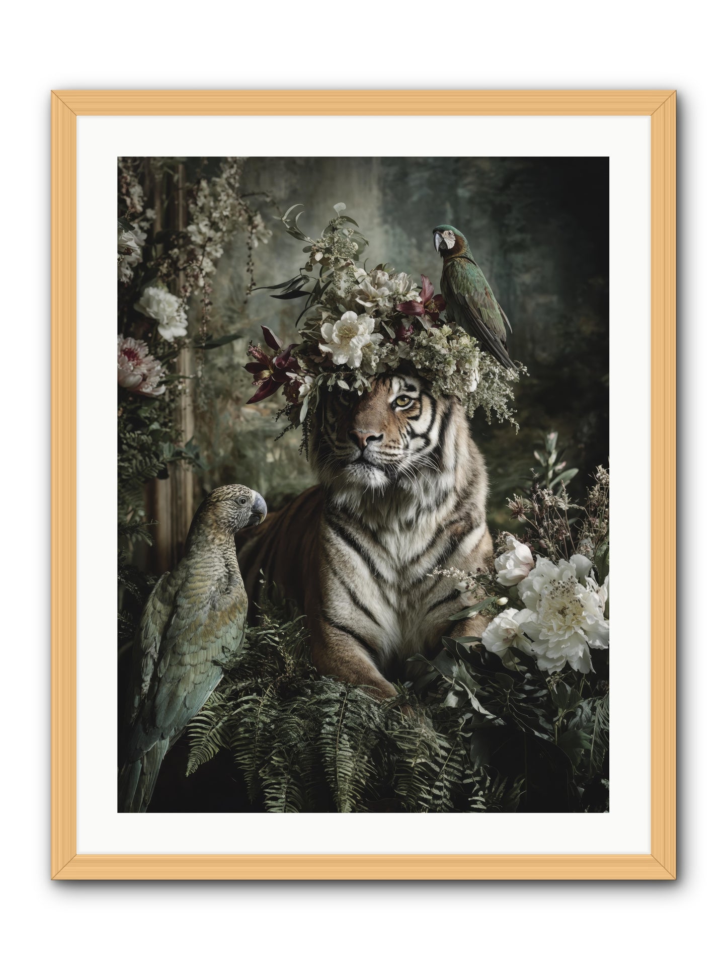 Unspoken Poem -- Framed Print - Natural 24x32