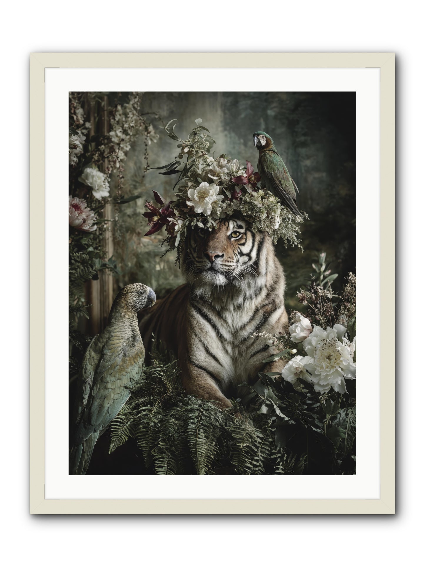 Unspoken Poem -- Framed Print - White 24x32