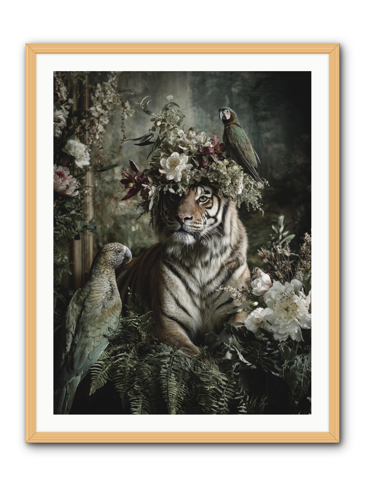 Unspoken Poem -- Framed Print - Natural 30x40