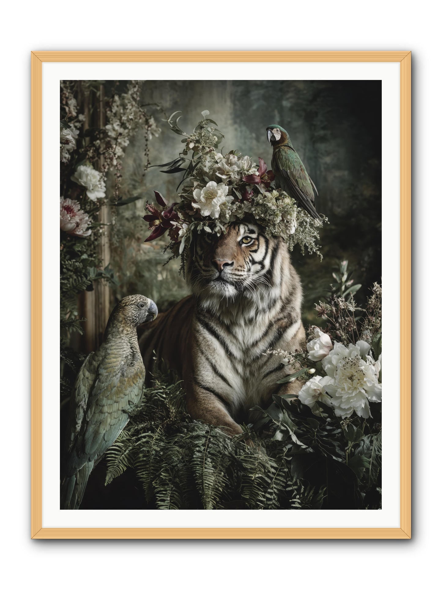 Unspoken Poem -- Framed Print - Natural 36x48