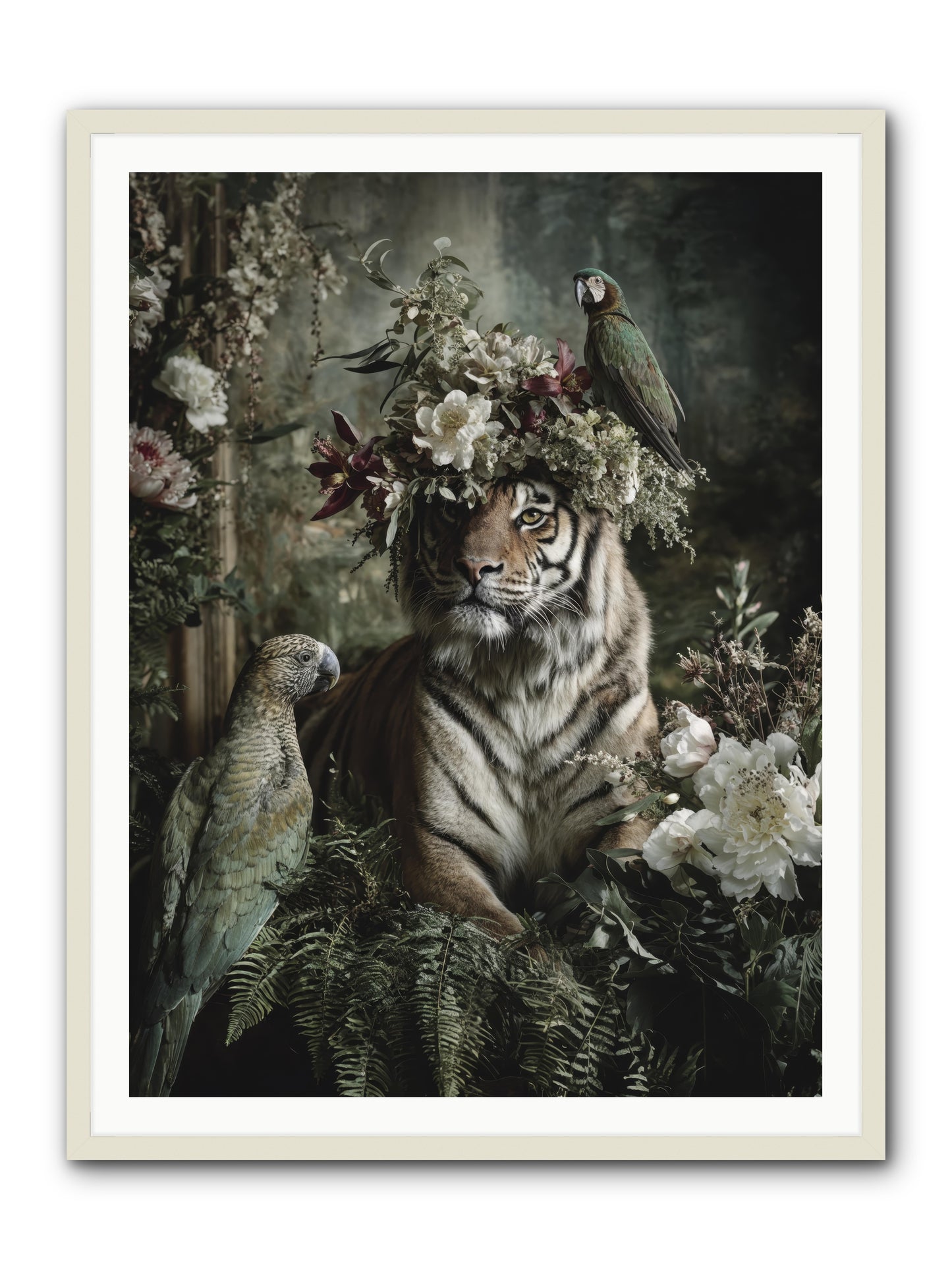 Unspoken Poem -- Framed Print - White 36x48
