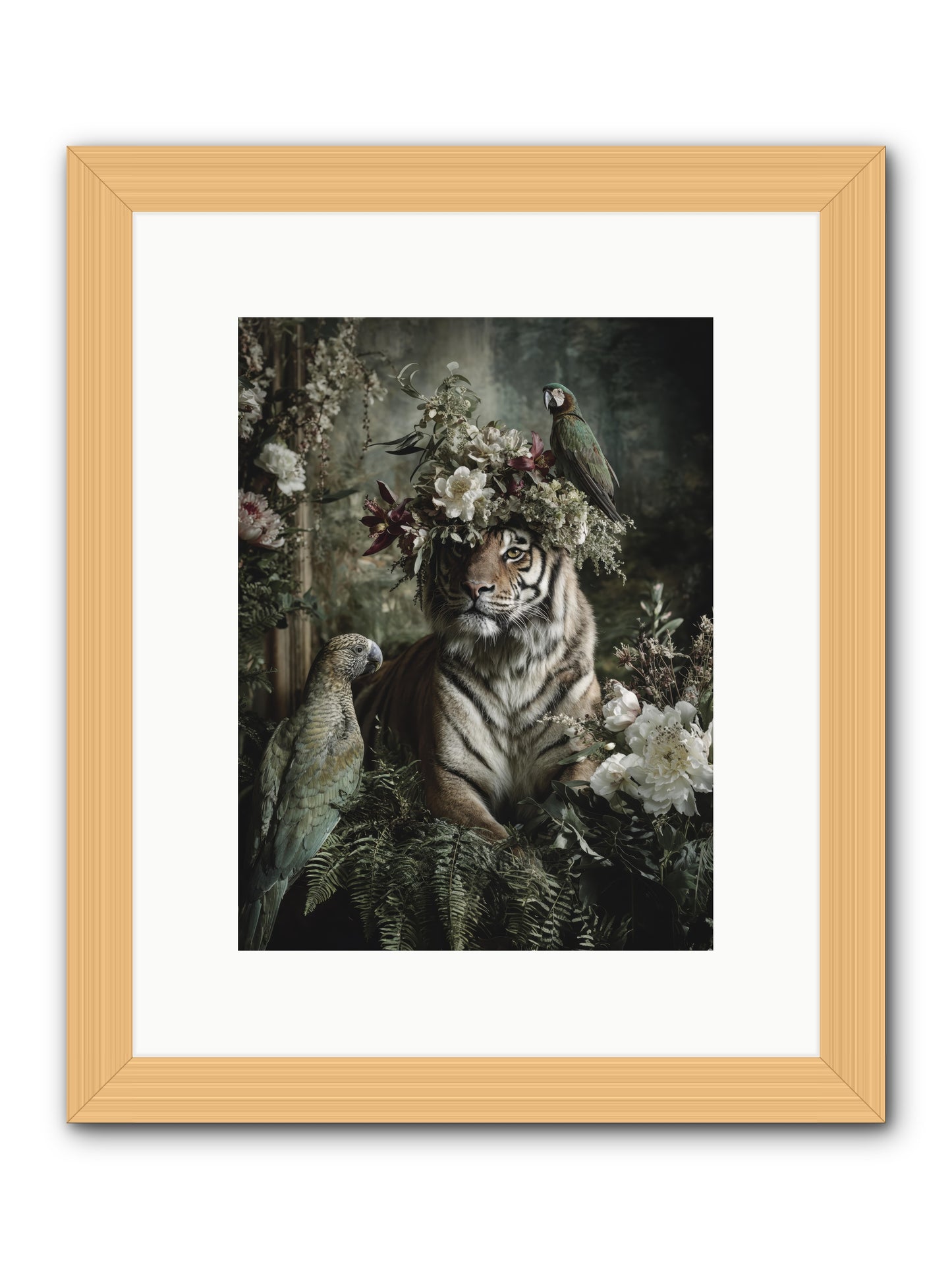 Unspoken Poem -- Framed Print - Natural 9x12