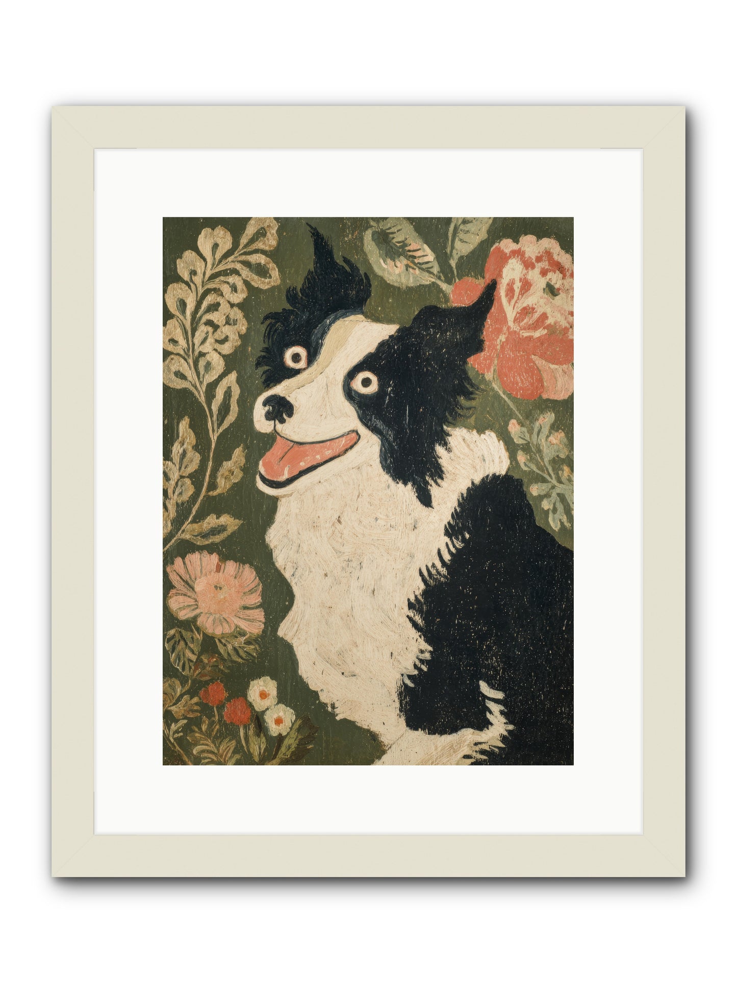 Unstoppable Happiness -- Framed Print - White 12x16