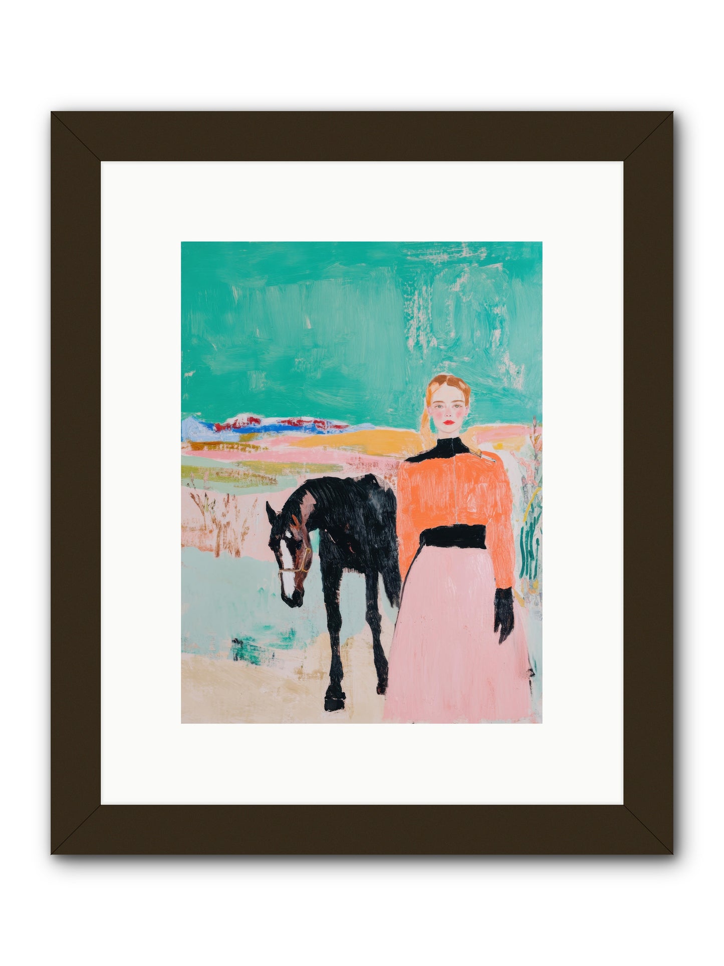 Untamed Horizon -- Framed Print - Black 9x12