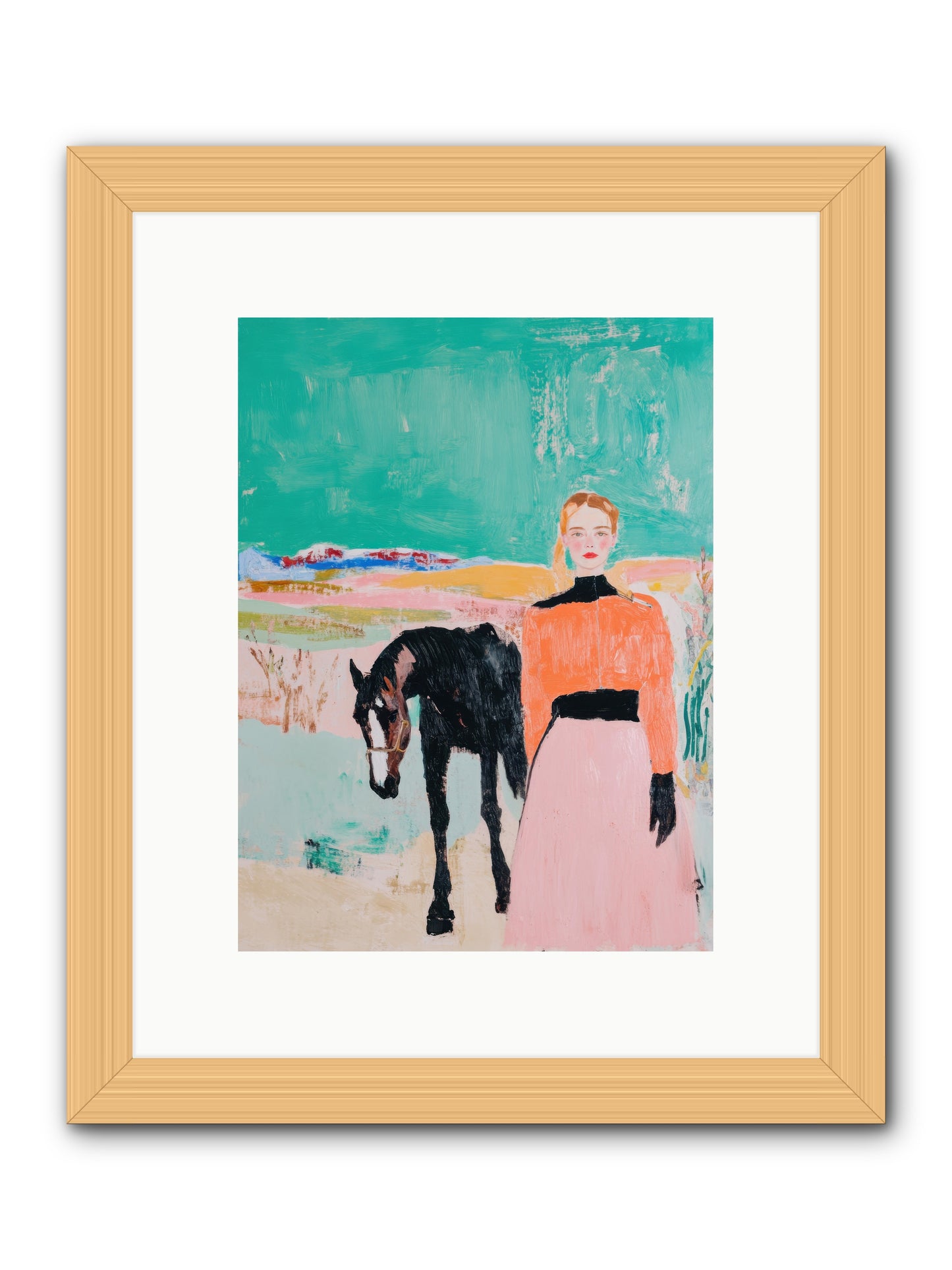 Untamed Horizon -- Framed Print - Natural 9x12