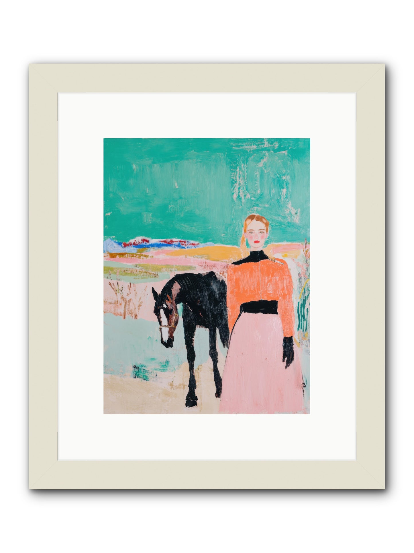 Untamed Horizon -- Framed Print - White 9x12