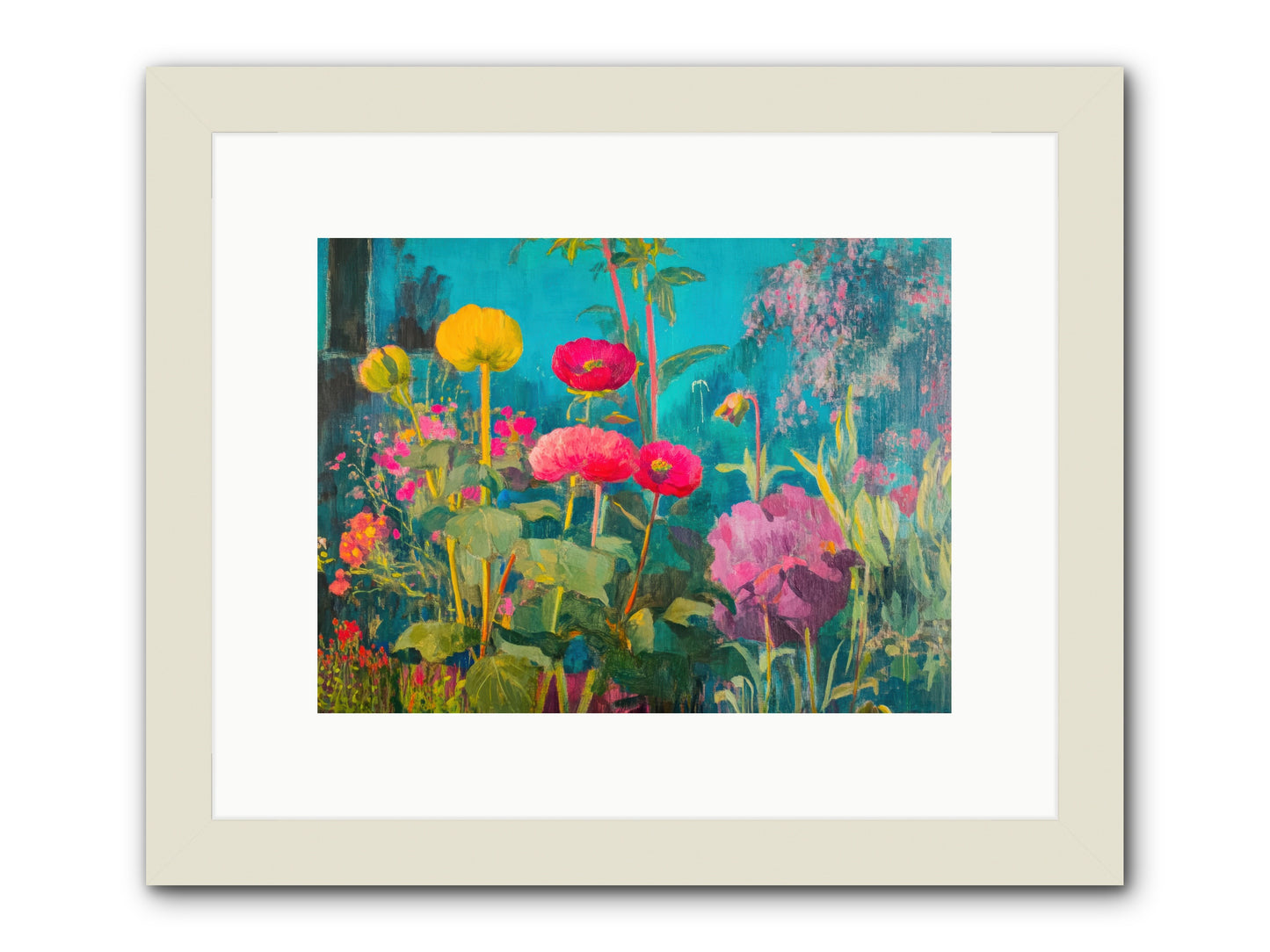 Untamed Opulence -- Framed Print - White 12x9