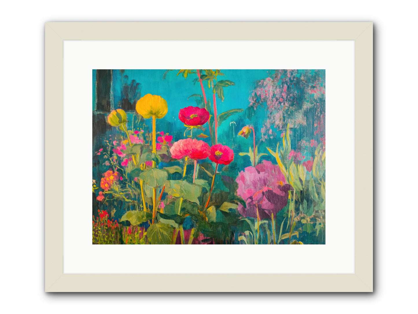 Untamed Opulence -- Framed Print - White 16x12