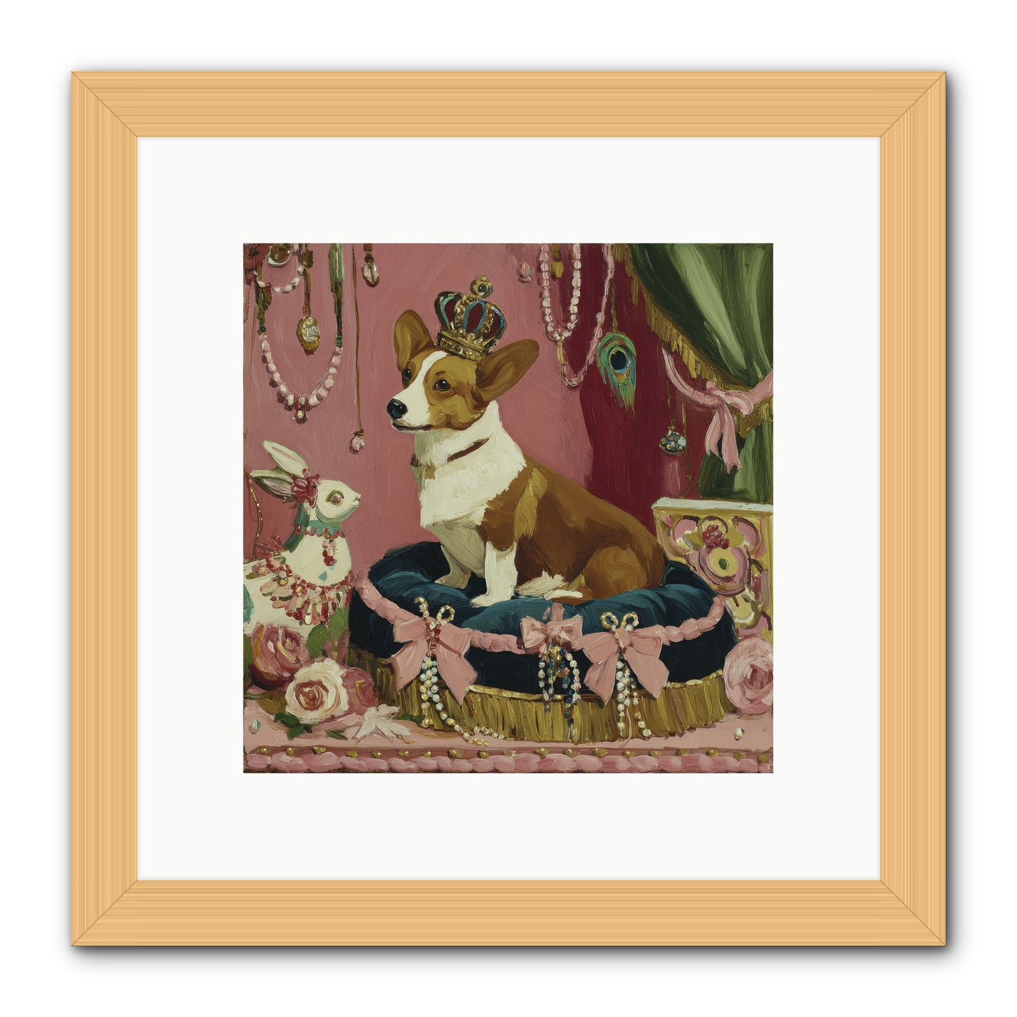 Unveiling of Splendor -- Framed Print - Natural 10x10