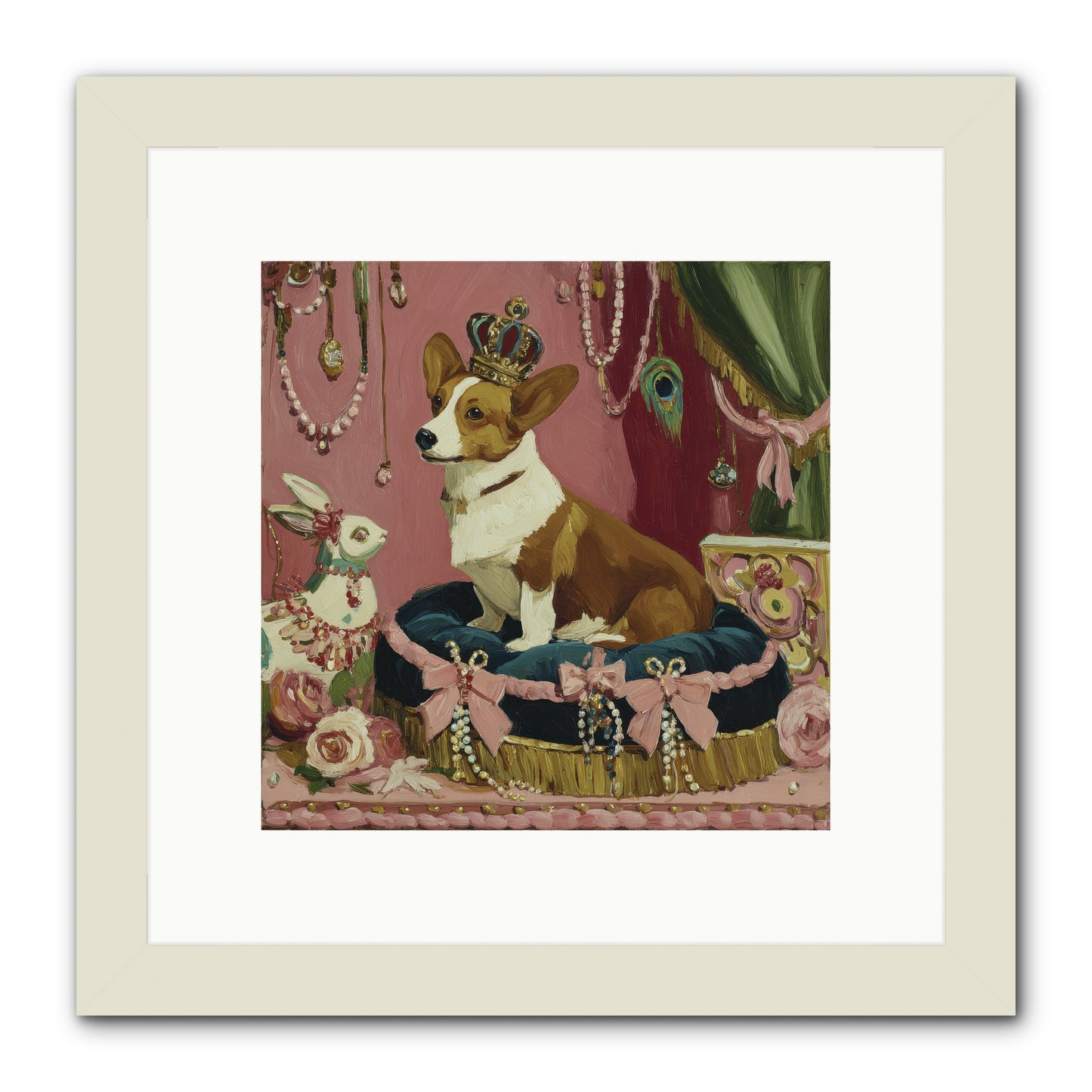Unveiling of Splendor -- Framed Print - White 10x10