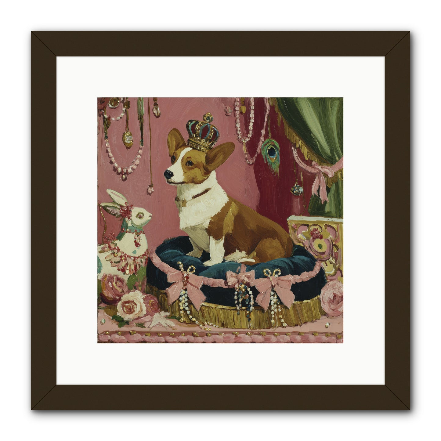 Unveiling of Splendor -- Framed Print - Black 12x12