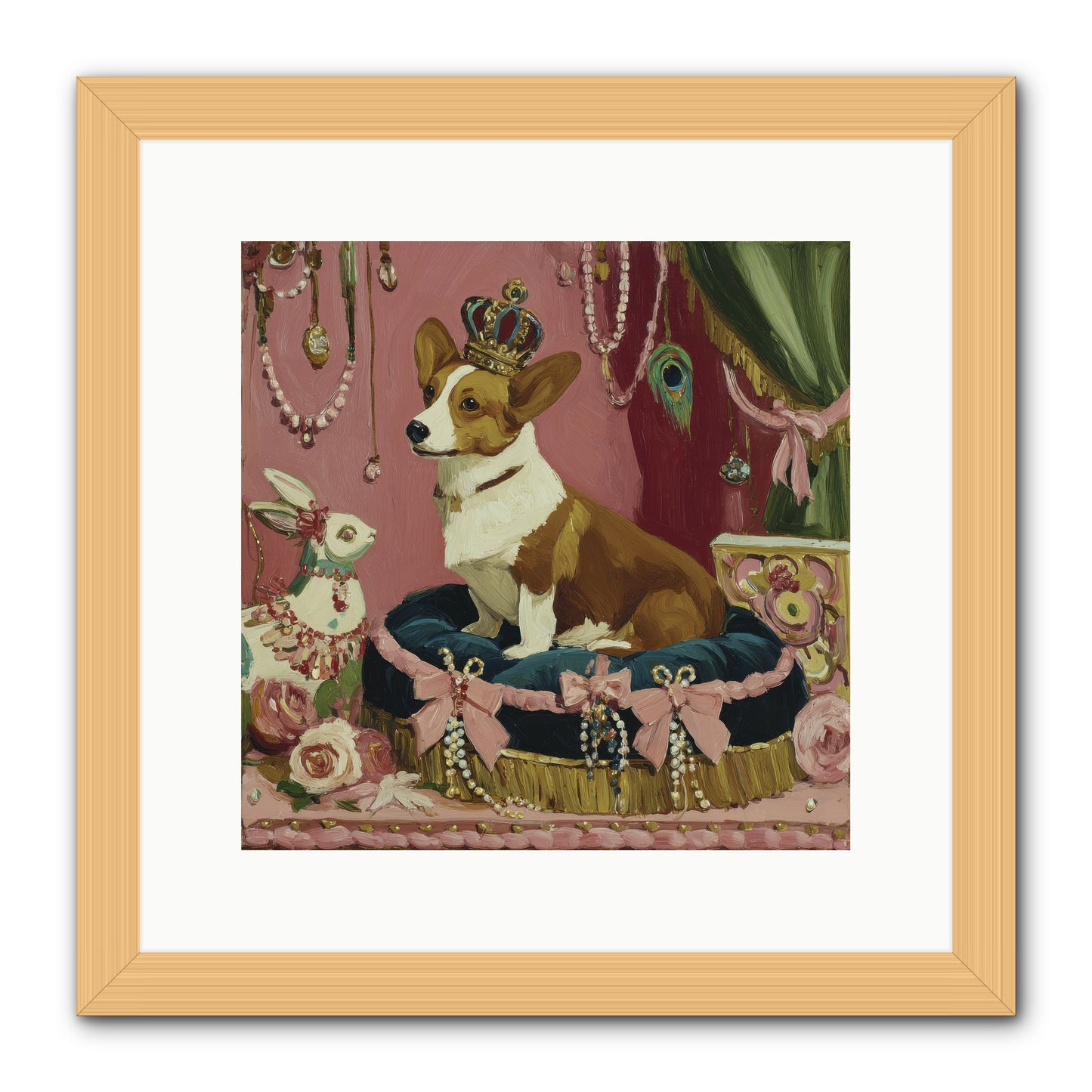 Unveiling of Splendor -- Framed Print - Natural 12x12
