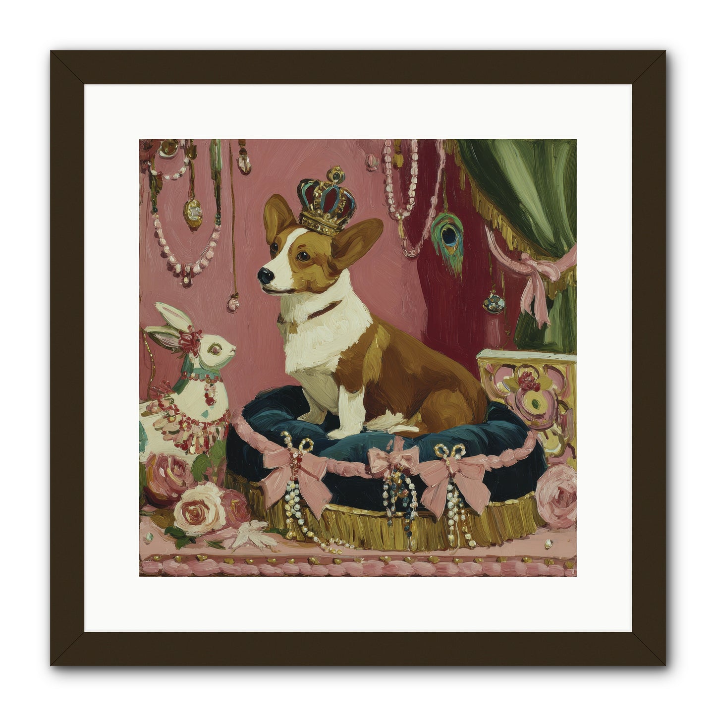 Unveiling of Splendor -- Framed Print - Black 16x16