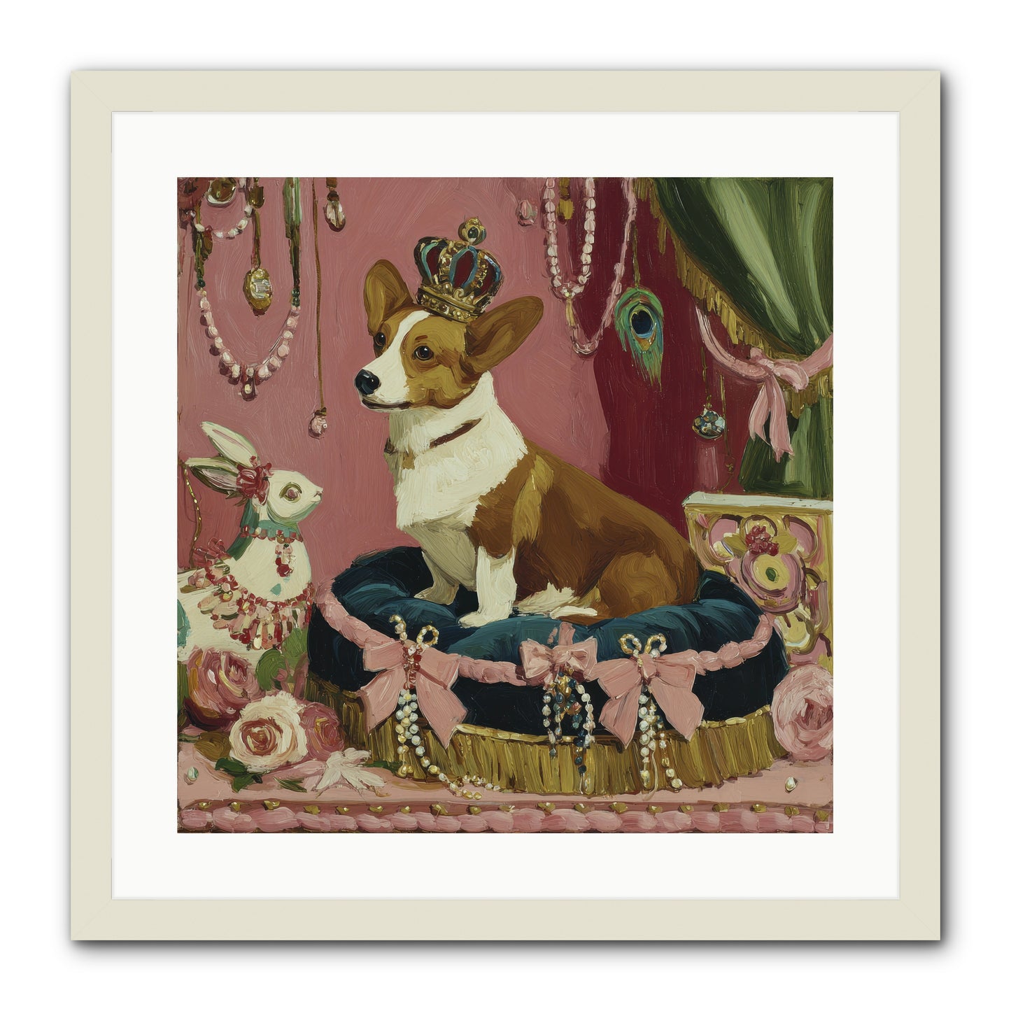 Unveiling of Splendor -- Framed Print - White 20x20