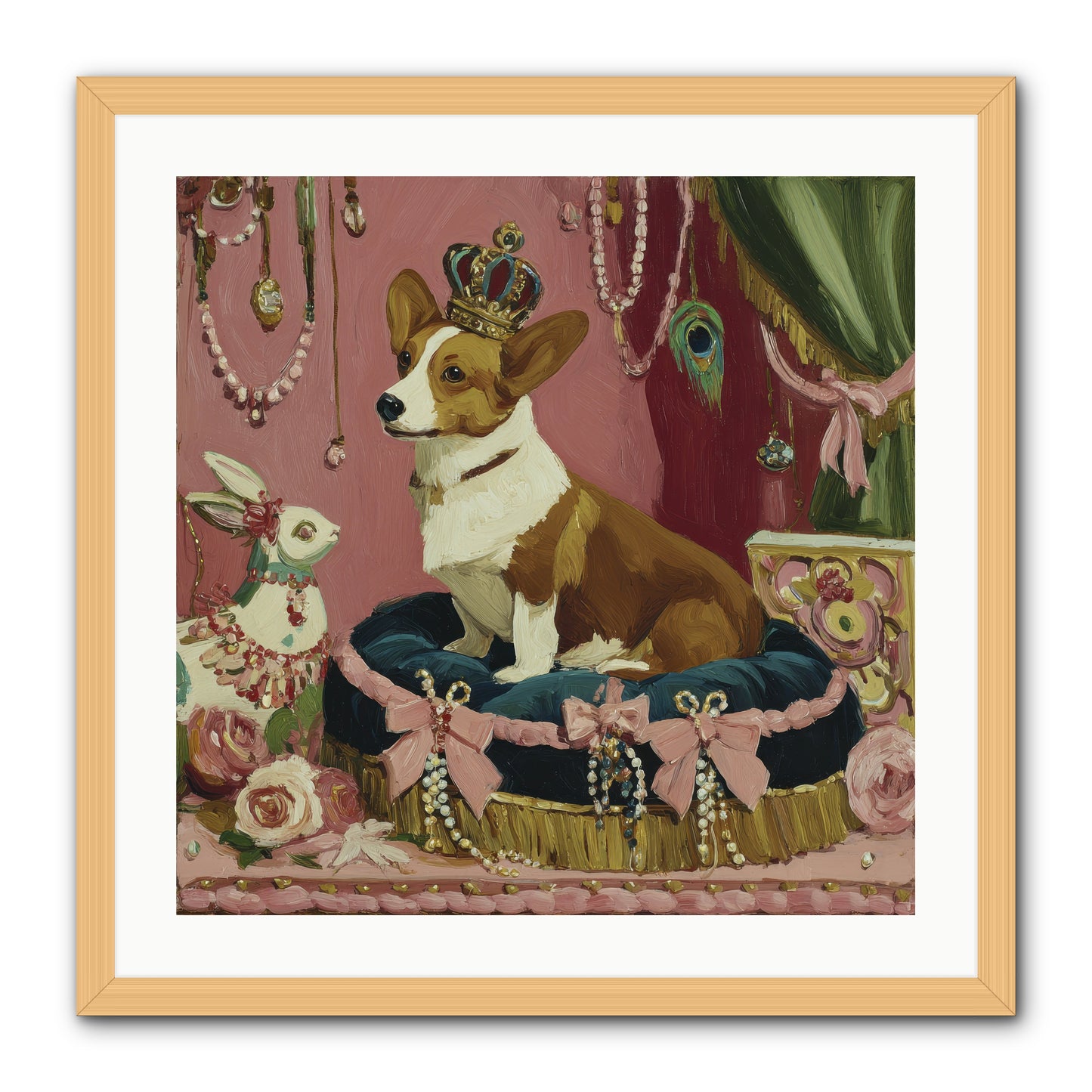 Unveiling of Splendor -- Framed Print - Natural 24x24