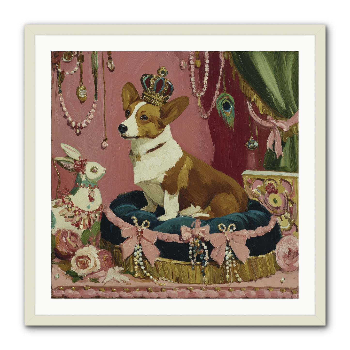 Unveiling of Splendor -- Framed Print - White 30x30