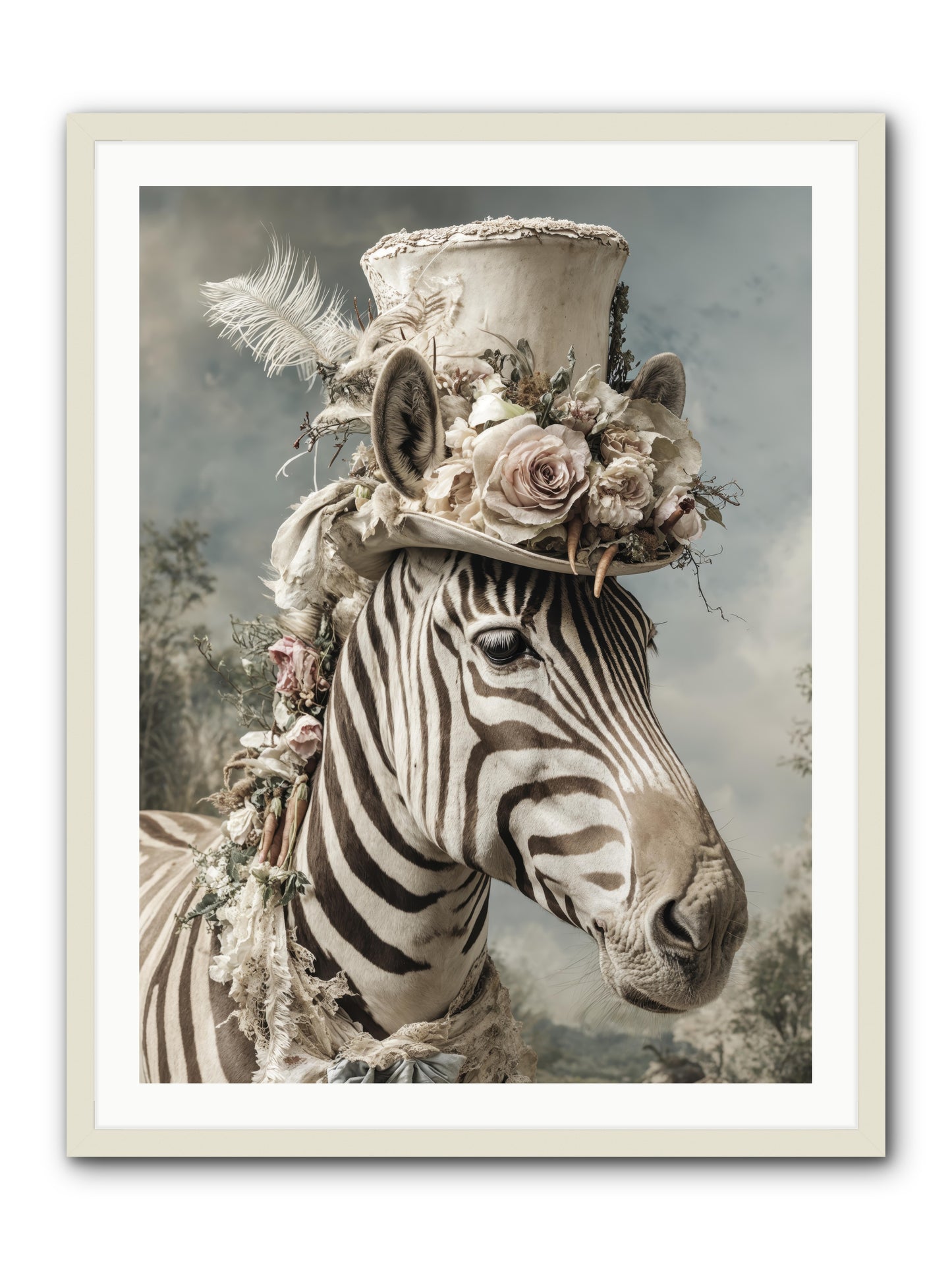 Vagabond -- Framed Print - White 30x40