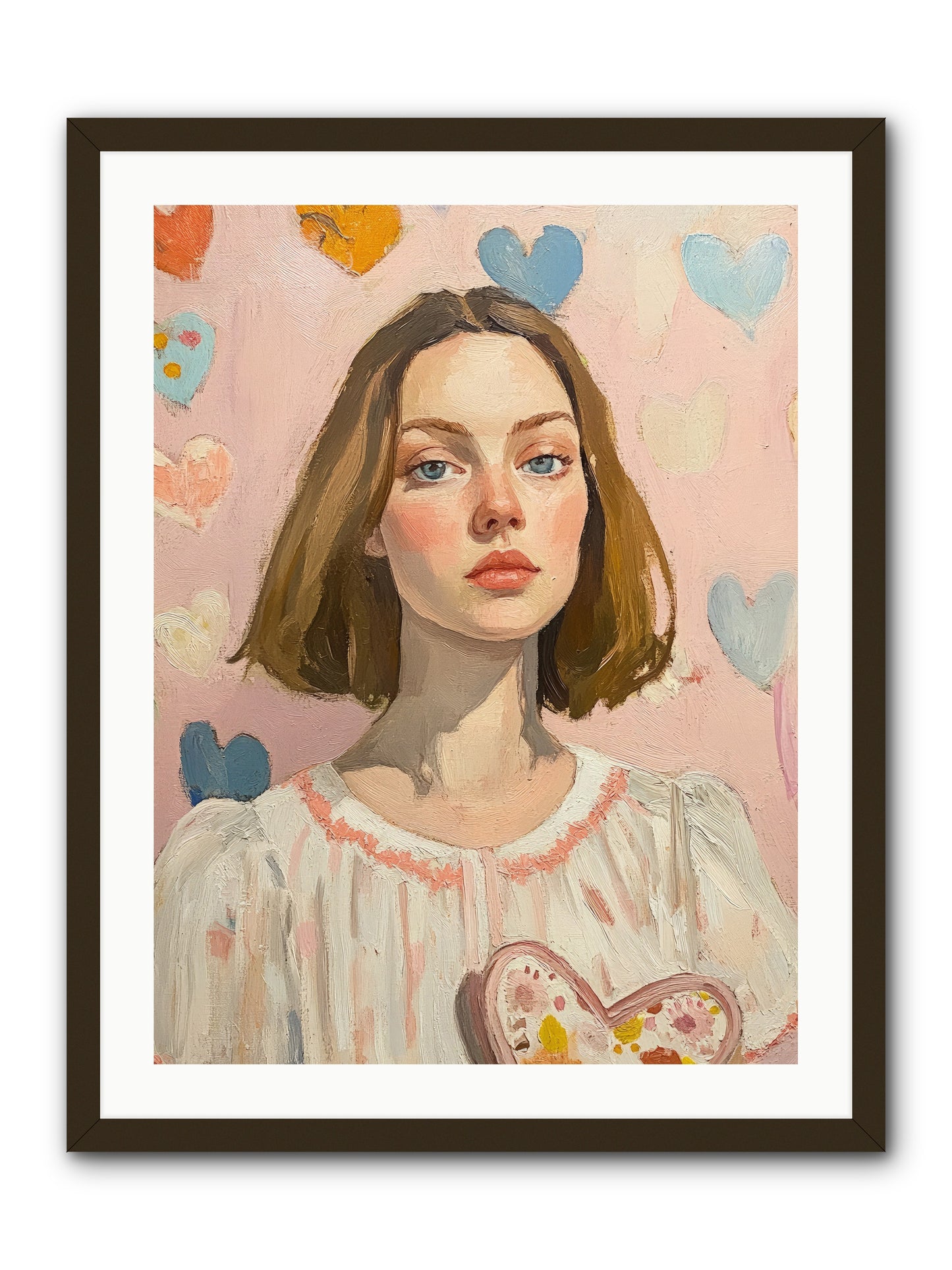 Valentine's Garden -- Framed Print - Black 24x32