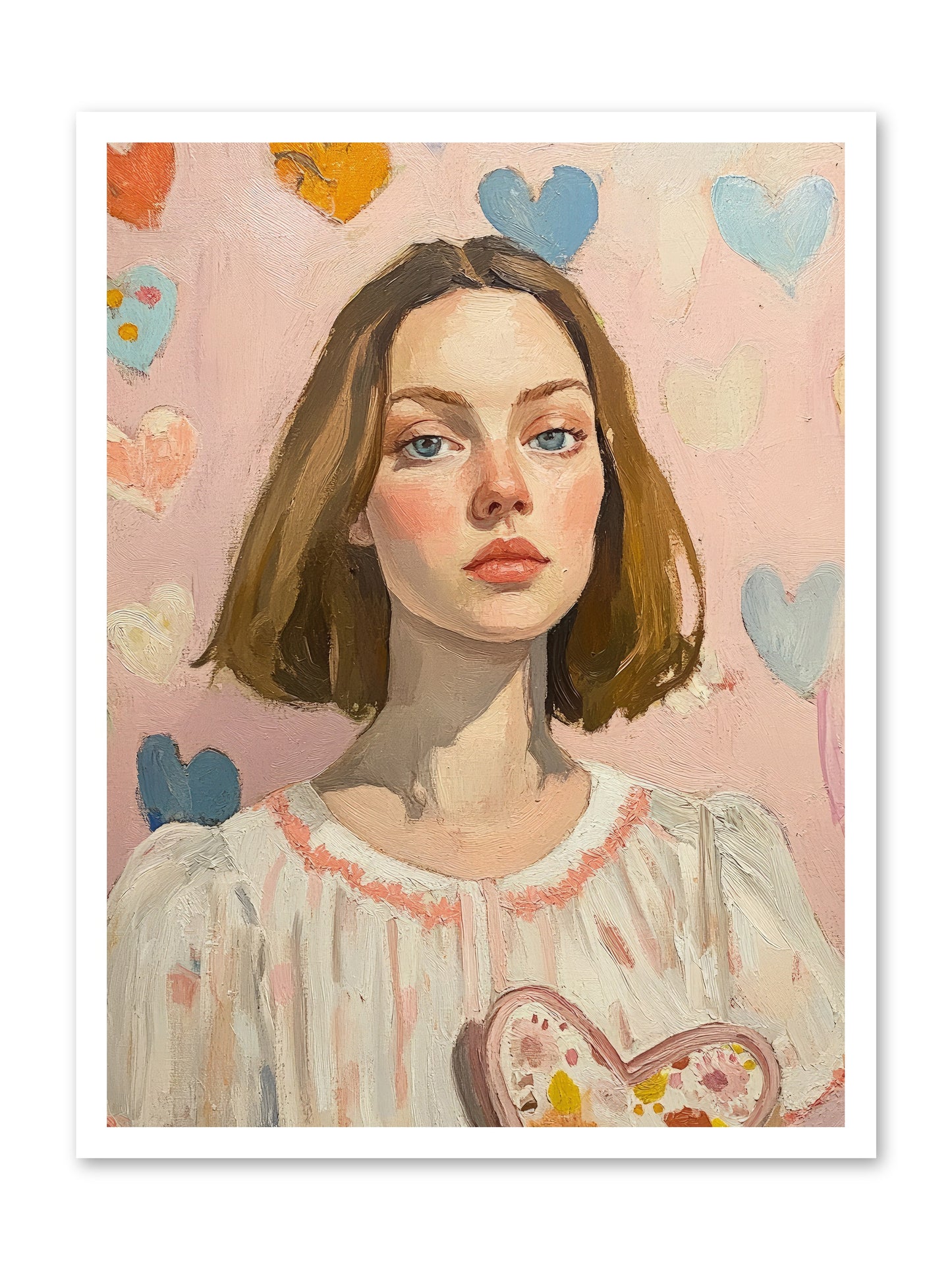 Valentine's Garden -- Loose Canvas Print 24x32
