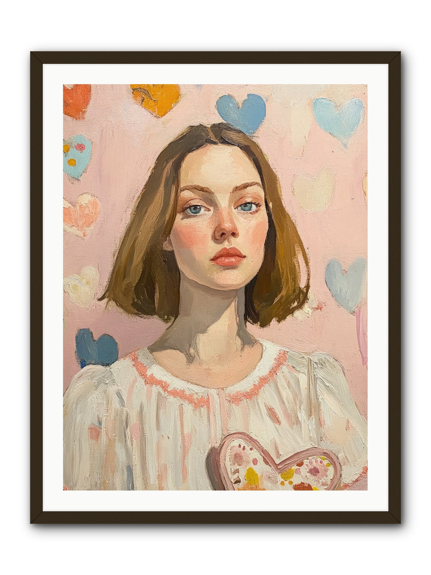 Valentine's Garden -- Framed Print - Black 30x40