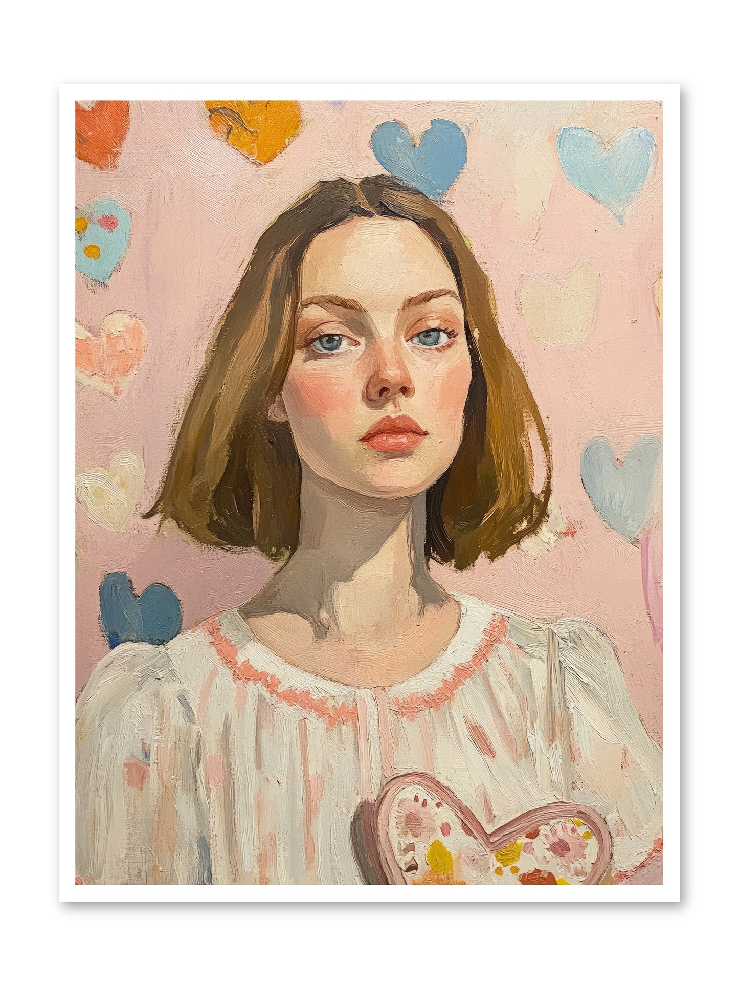 Valentine's Garden -- Loose Canvas Print 36x48