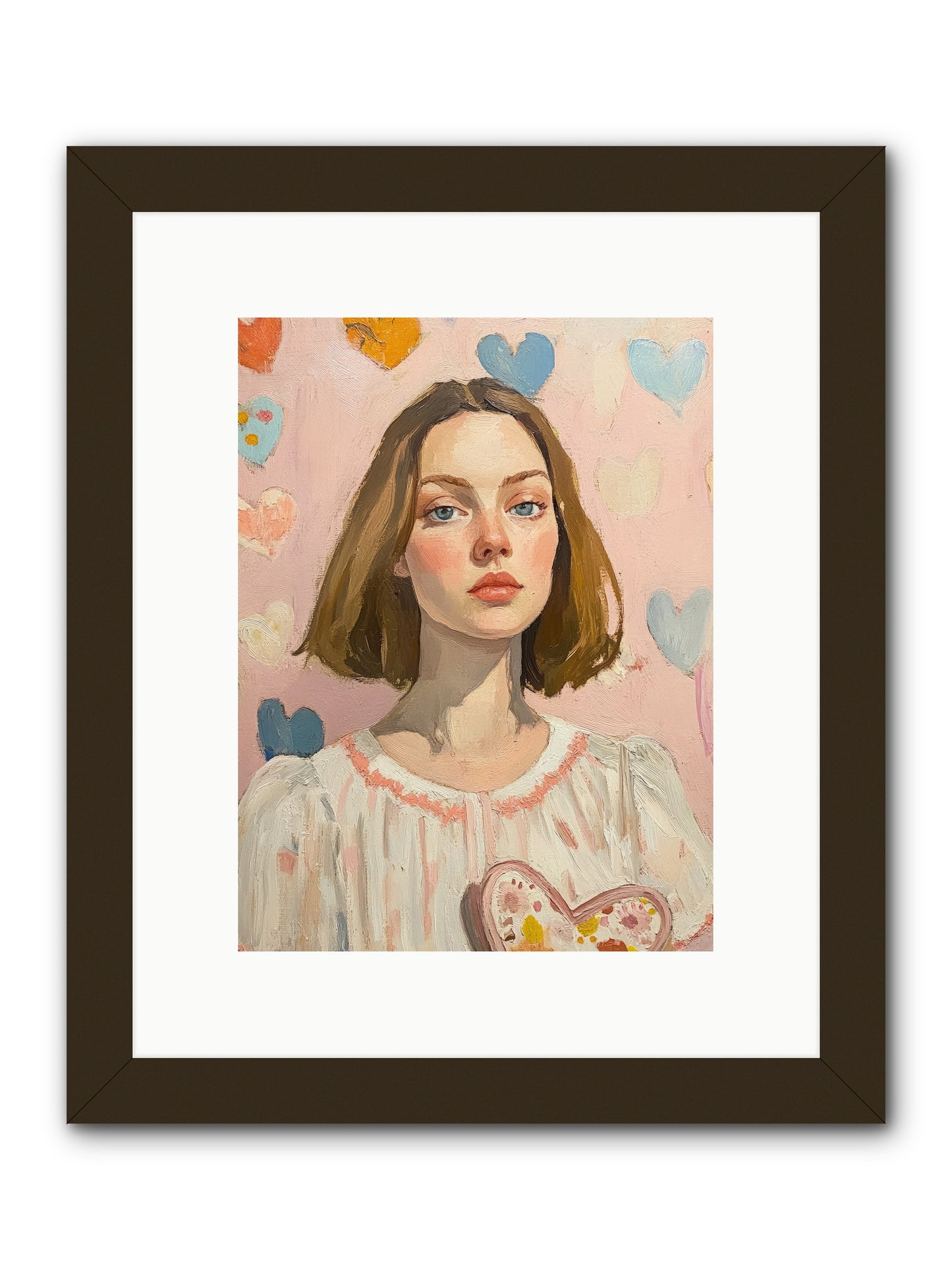 Valentine's Garden -- Framed Print - Black 9x12