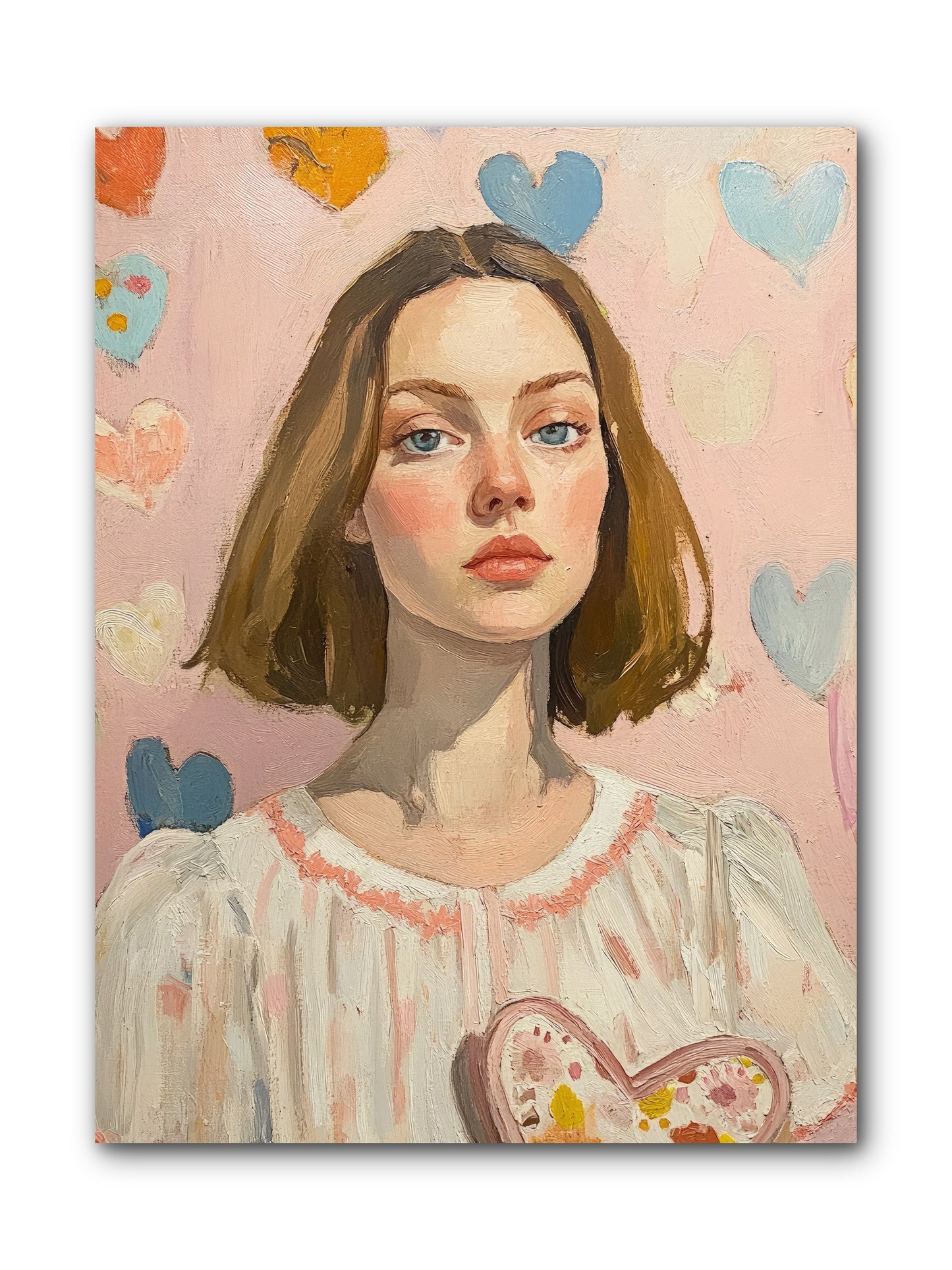 Valentine's Garden -- Wrapped Canvas 9x12