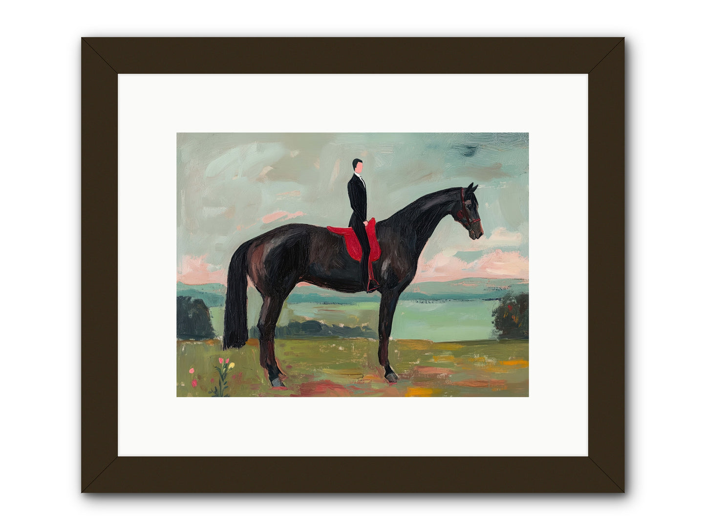Valiant Pursuit -- Framed Print - Black 12x9