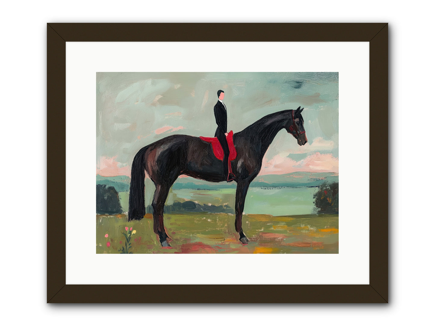 Valiant Pursuit -- Framed Print - Black 16x12