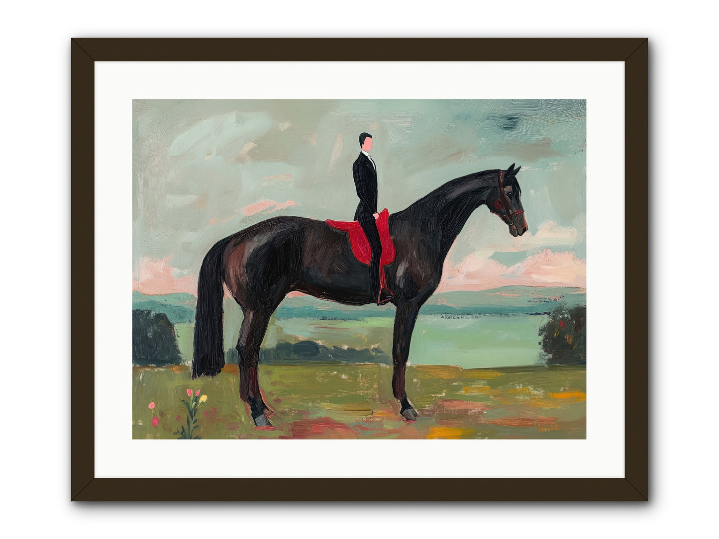Valiant Pursuit -- Framed Print - Black 24x18