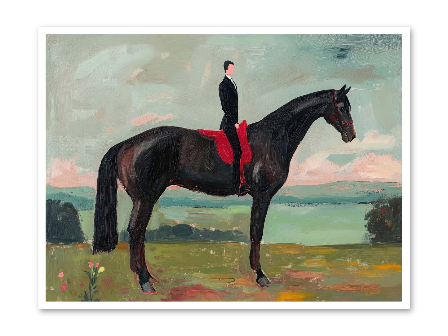 Valiant Pursuit -- Loose Canvas Print 48x36