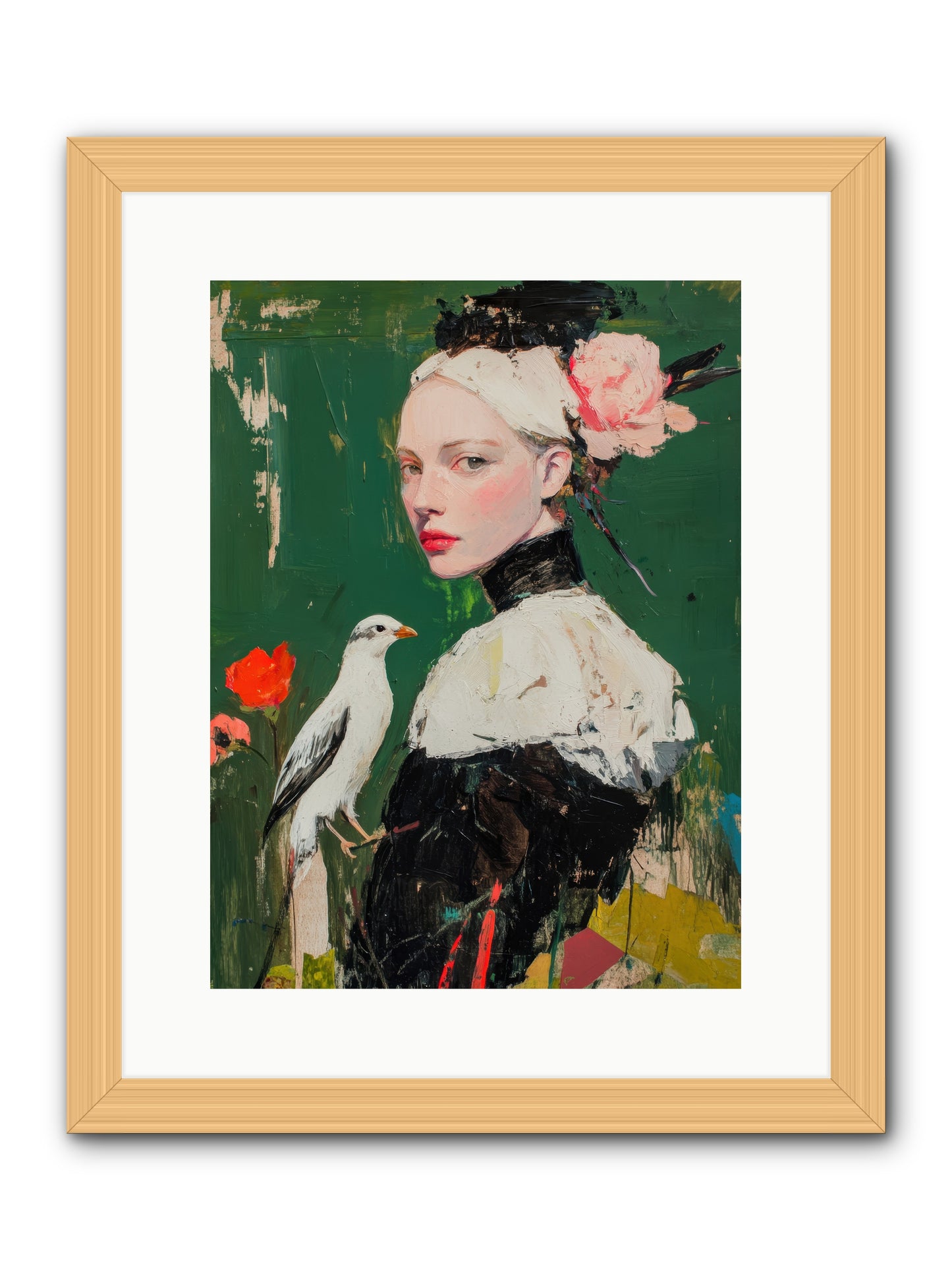 Vanishing Memoir -- Framed Print - Natural 12x16