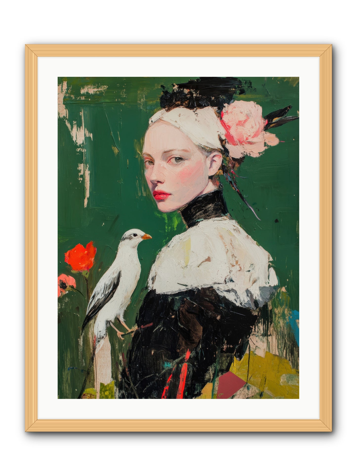 Vanishing Memoir -- Framed Print - Natural 24x32