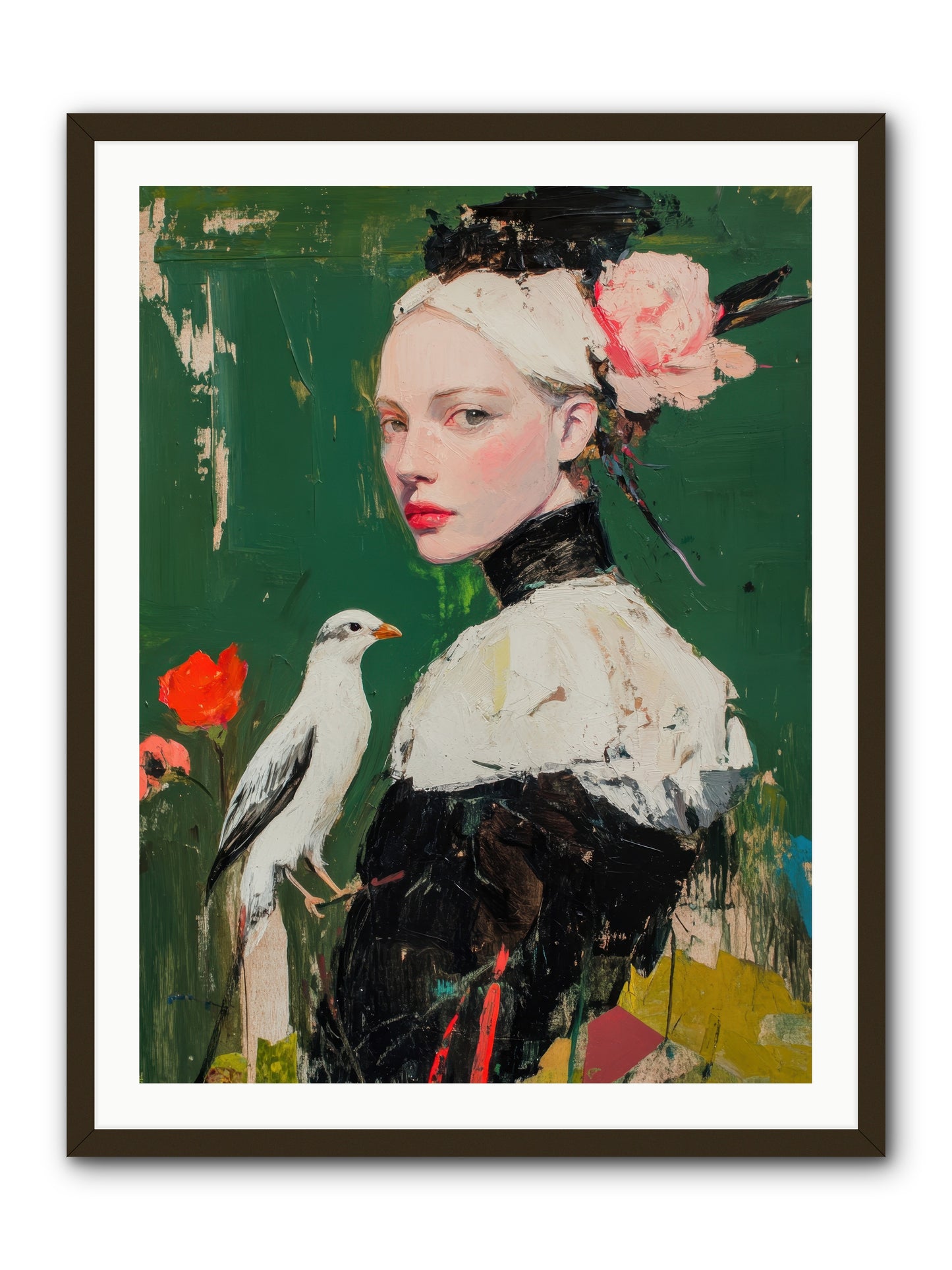 Vanishing Memoir -- Framed Print - Black 30x40