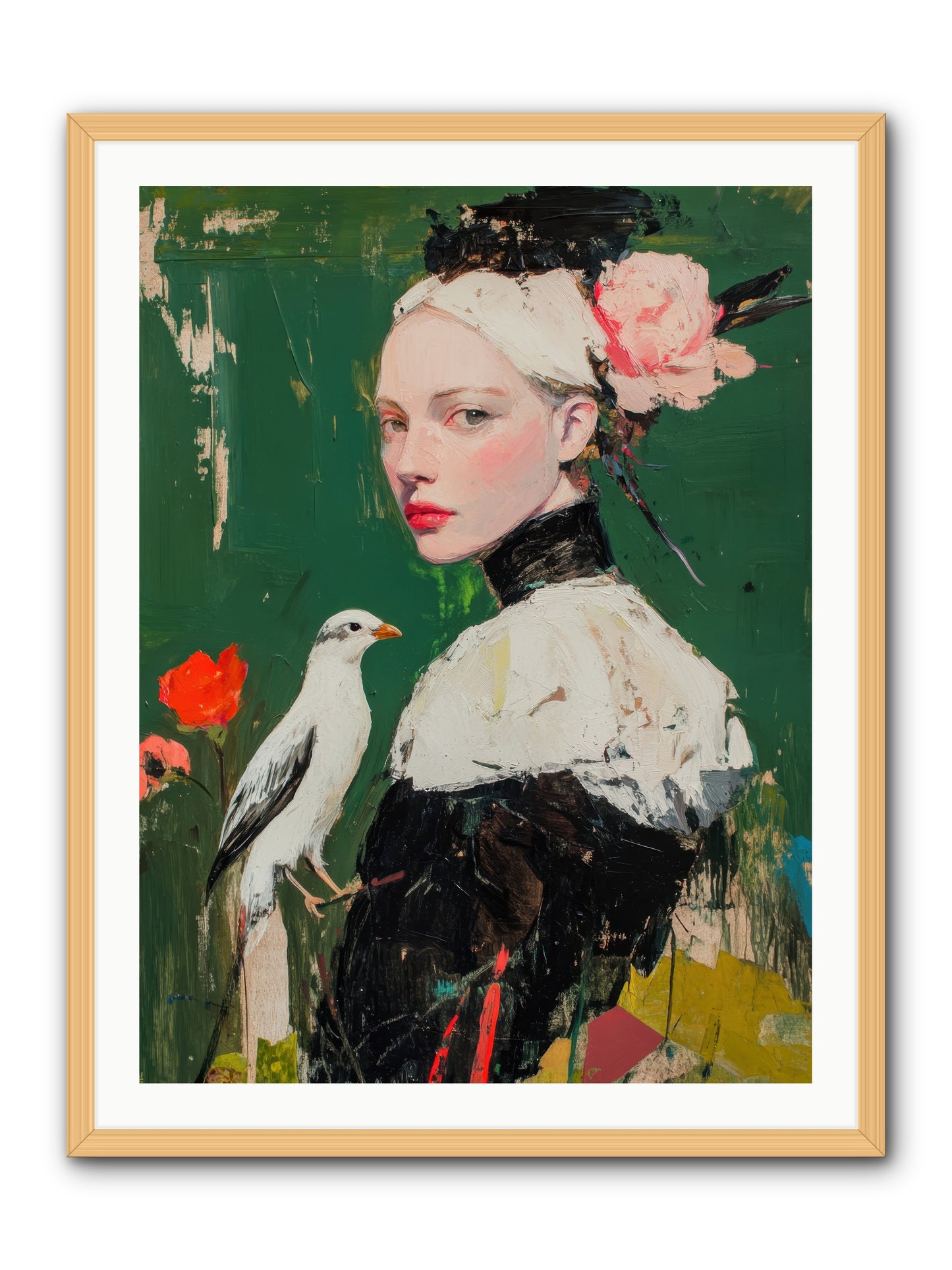Vanishing Memoir -- Framed Print - Natural 30x40