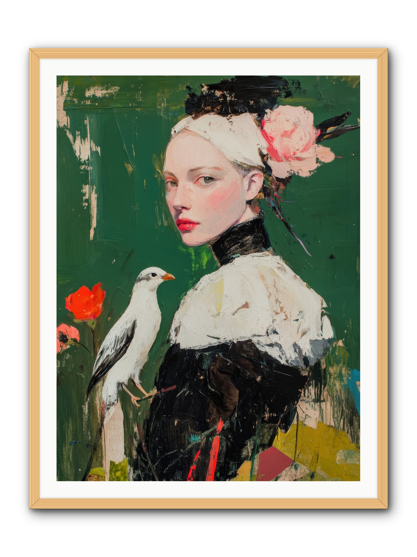 Vanishing Memoir -- Framed Print - Natural 36x48
