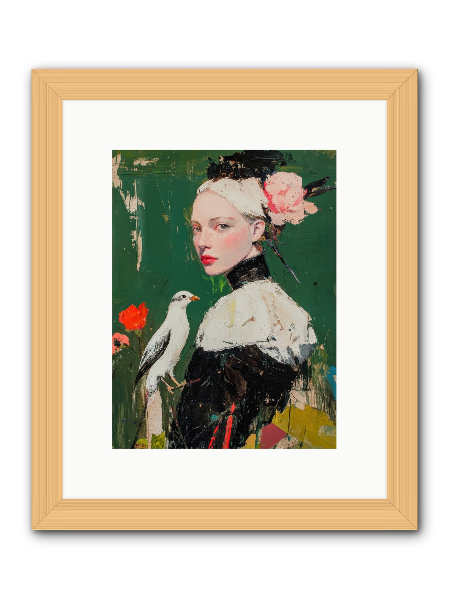 Vanishing Memoir -- Framed Print - Natural 9x12