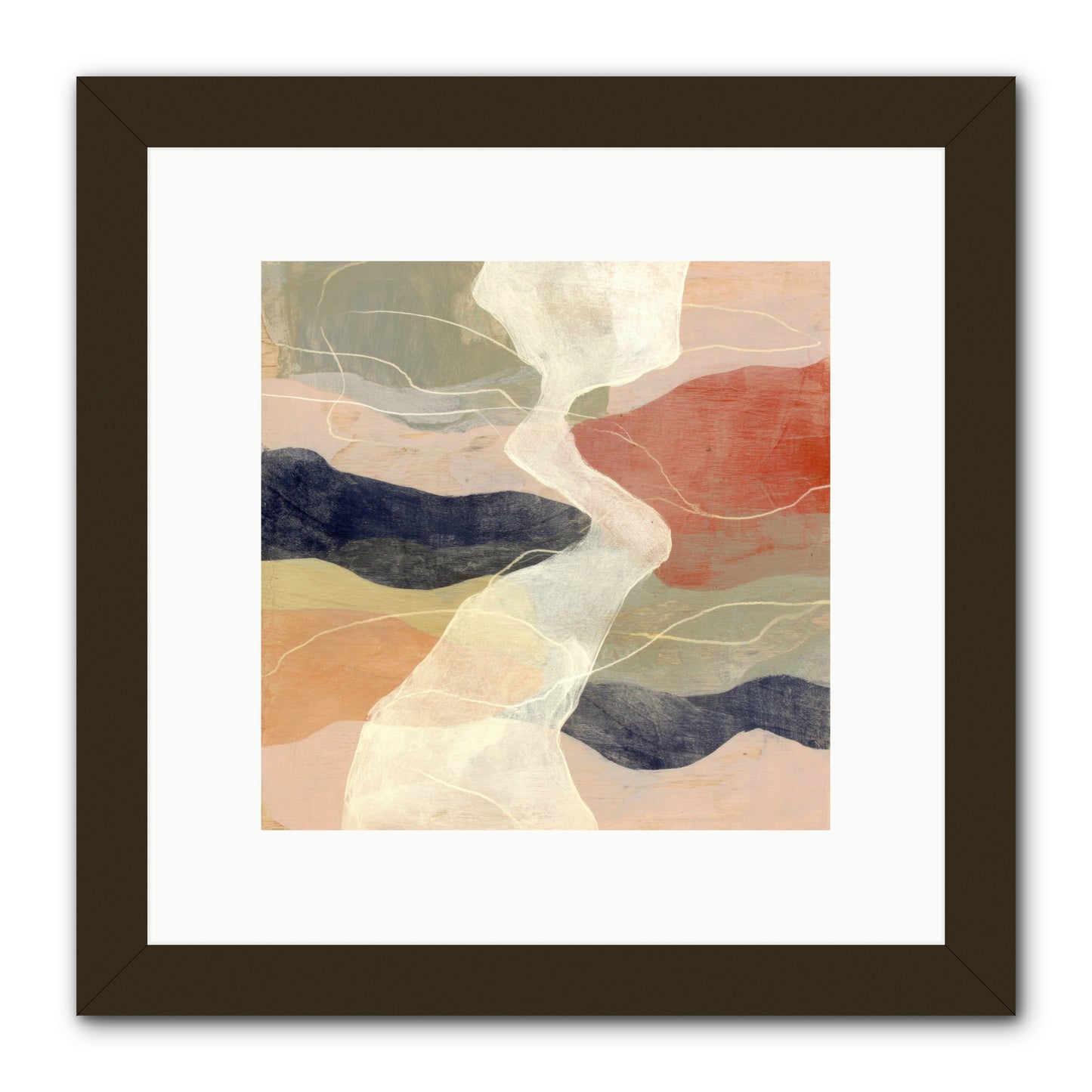Vapor -- Framed Print - Black 10x10