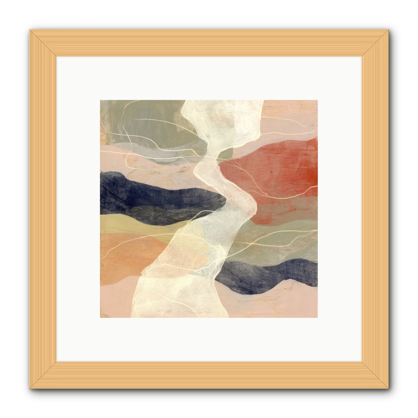 Vapor -- Framed Print - Natural 10x10
