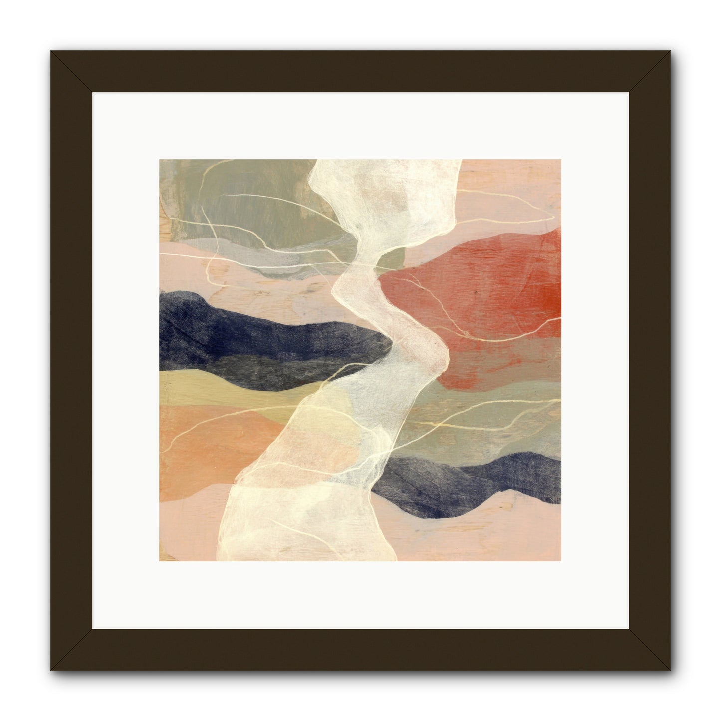 Vapor -- Framed Print - Black 12x12