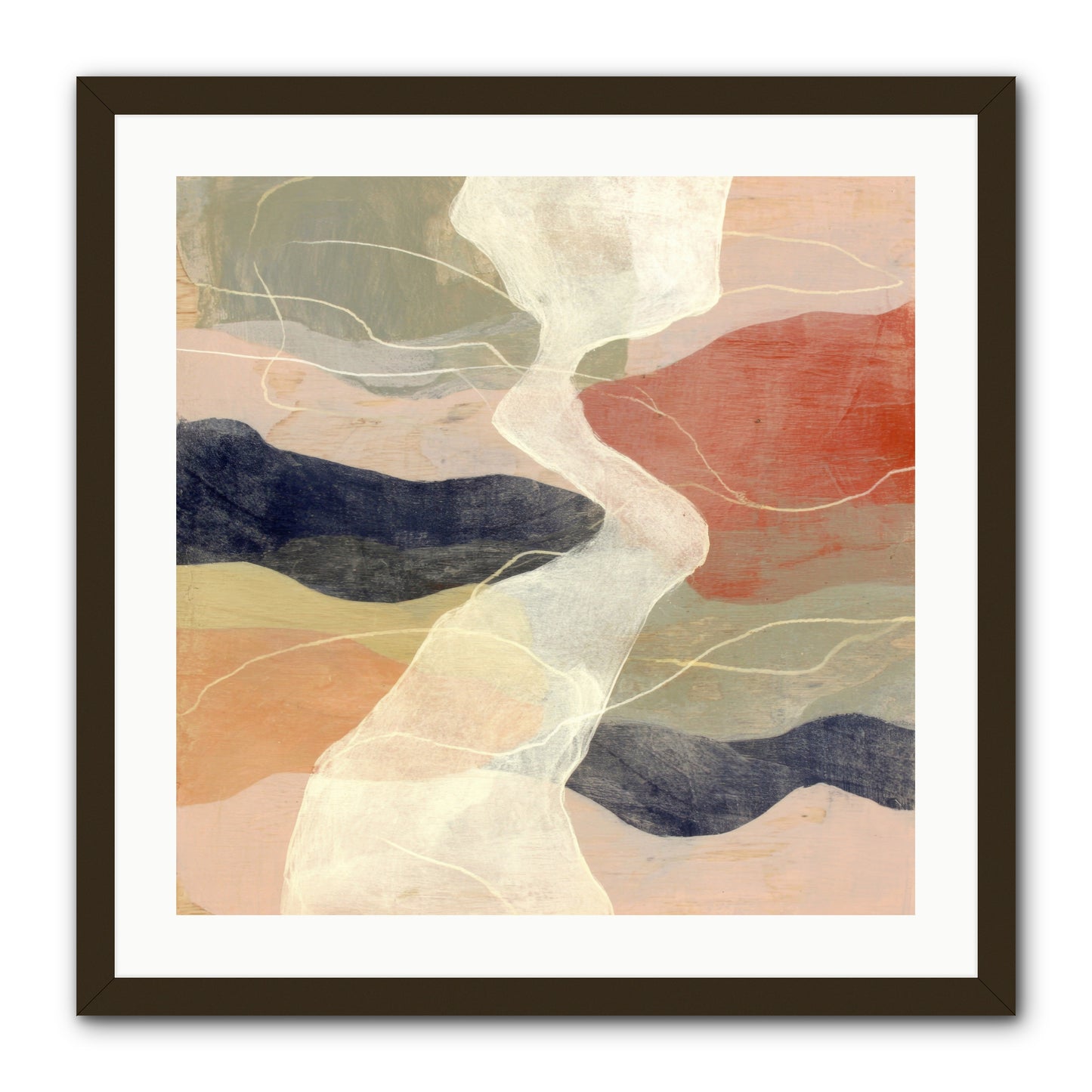 Vapor -- Framed Print - Black 24x24