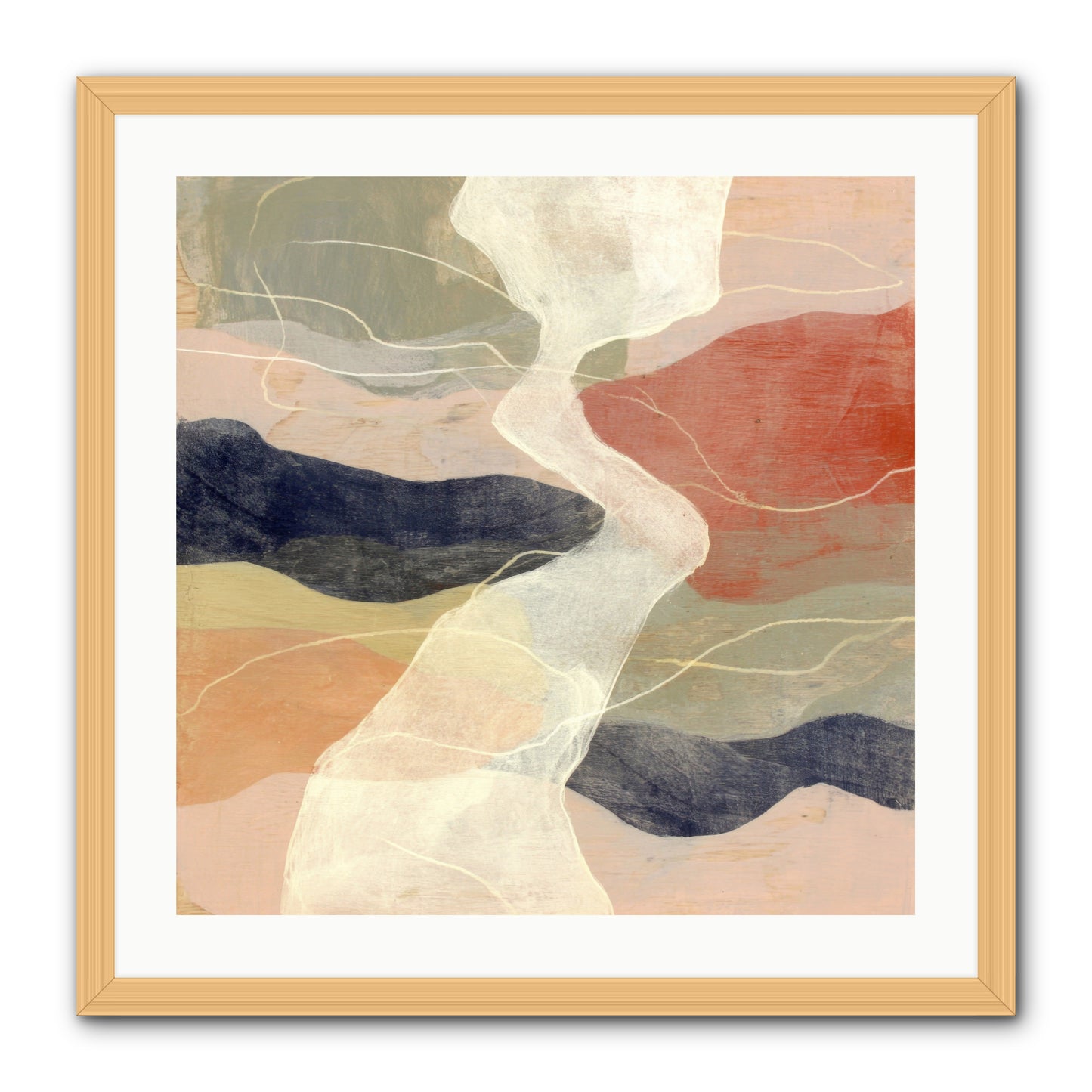 Vapor -- Framed Print - Natural 24x24