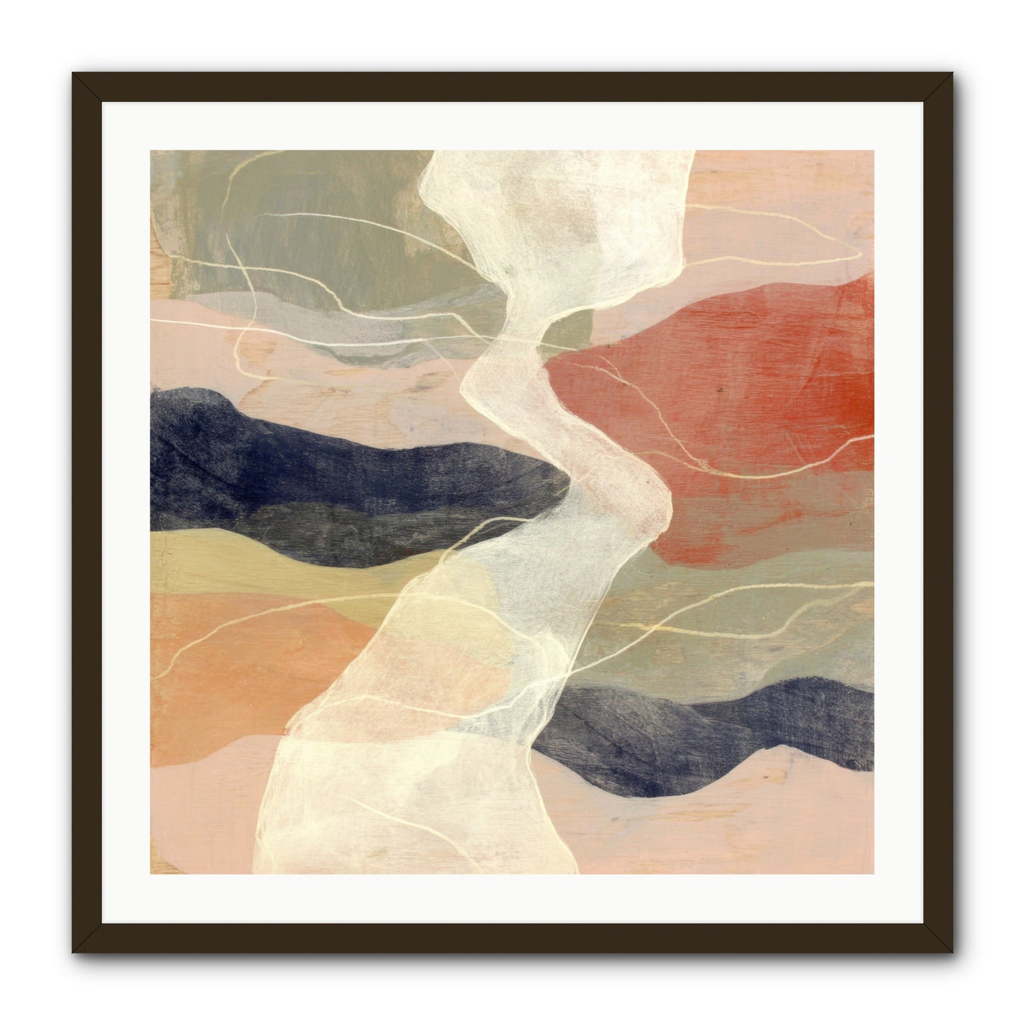 Vapor -- Framed Print - Black 30x30