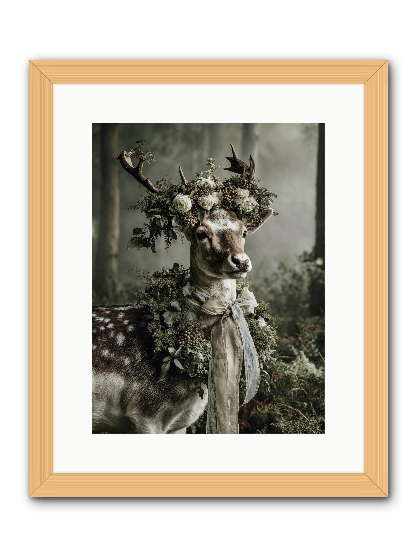 Varonne -- Framed Print - Natural 12x16