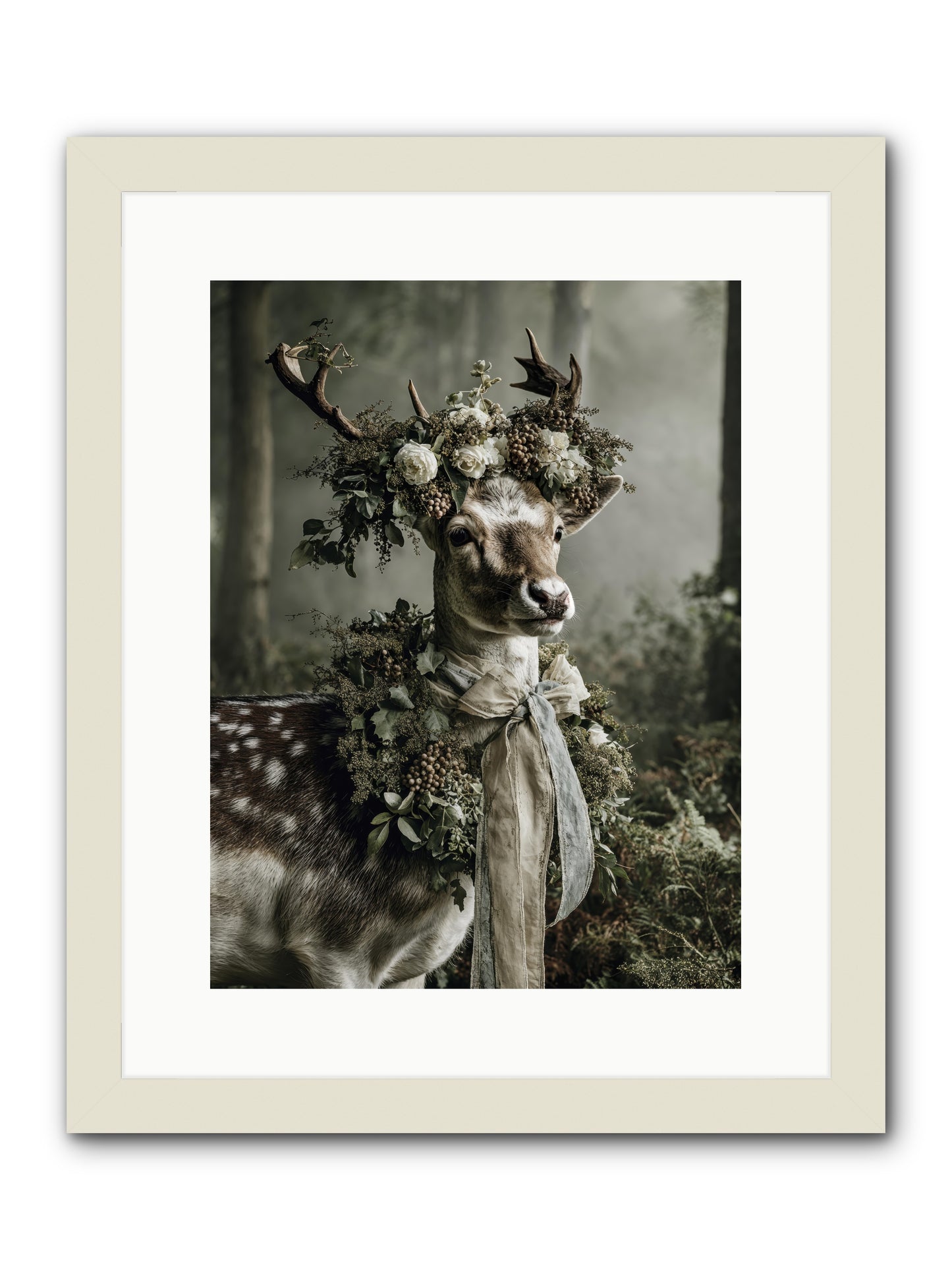 Varonne -- Framed Print - White 12x16