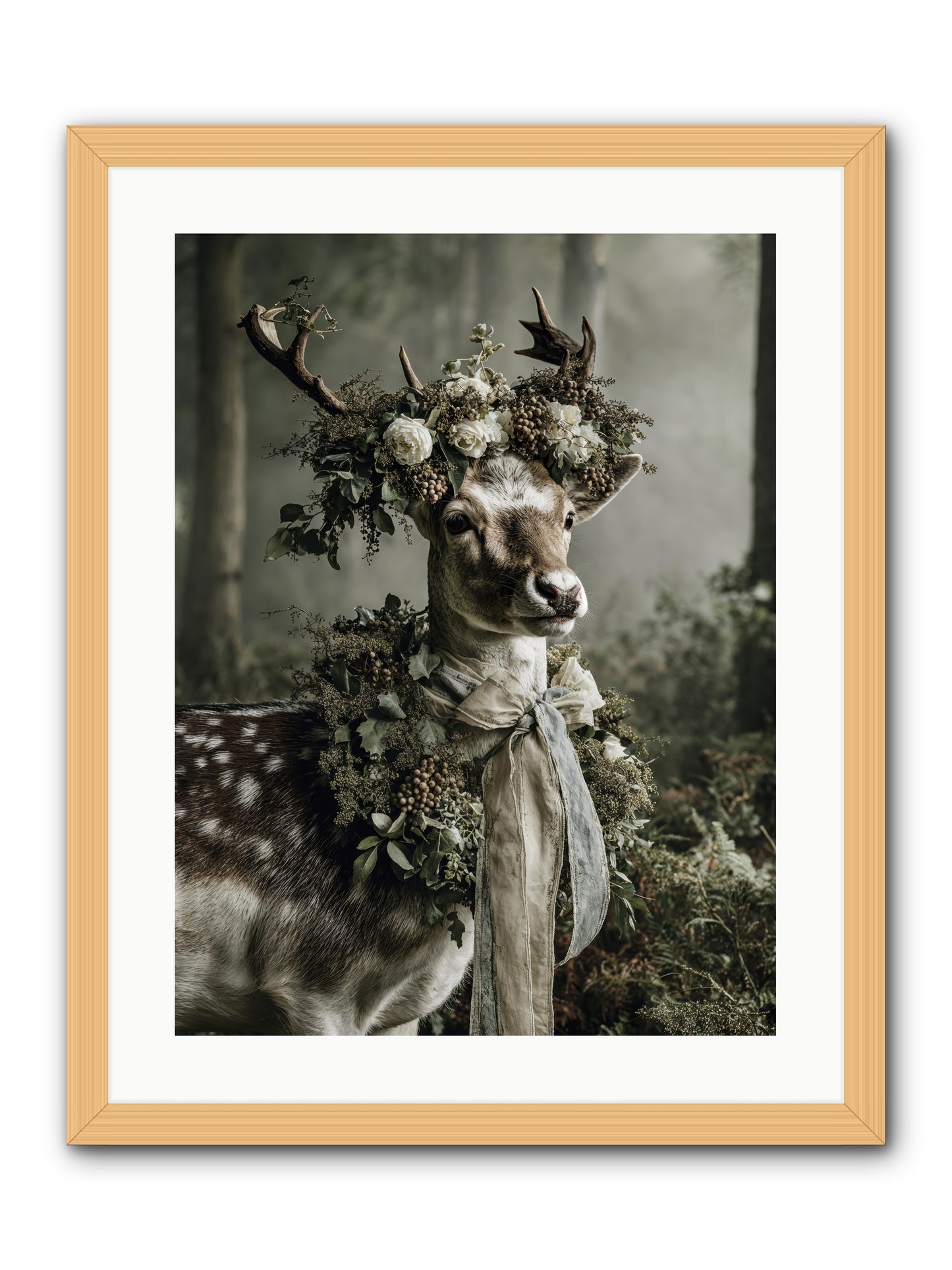 Varonne -- Framed Print - Natural 18x24
