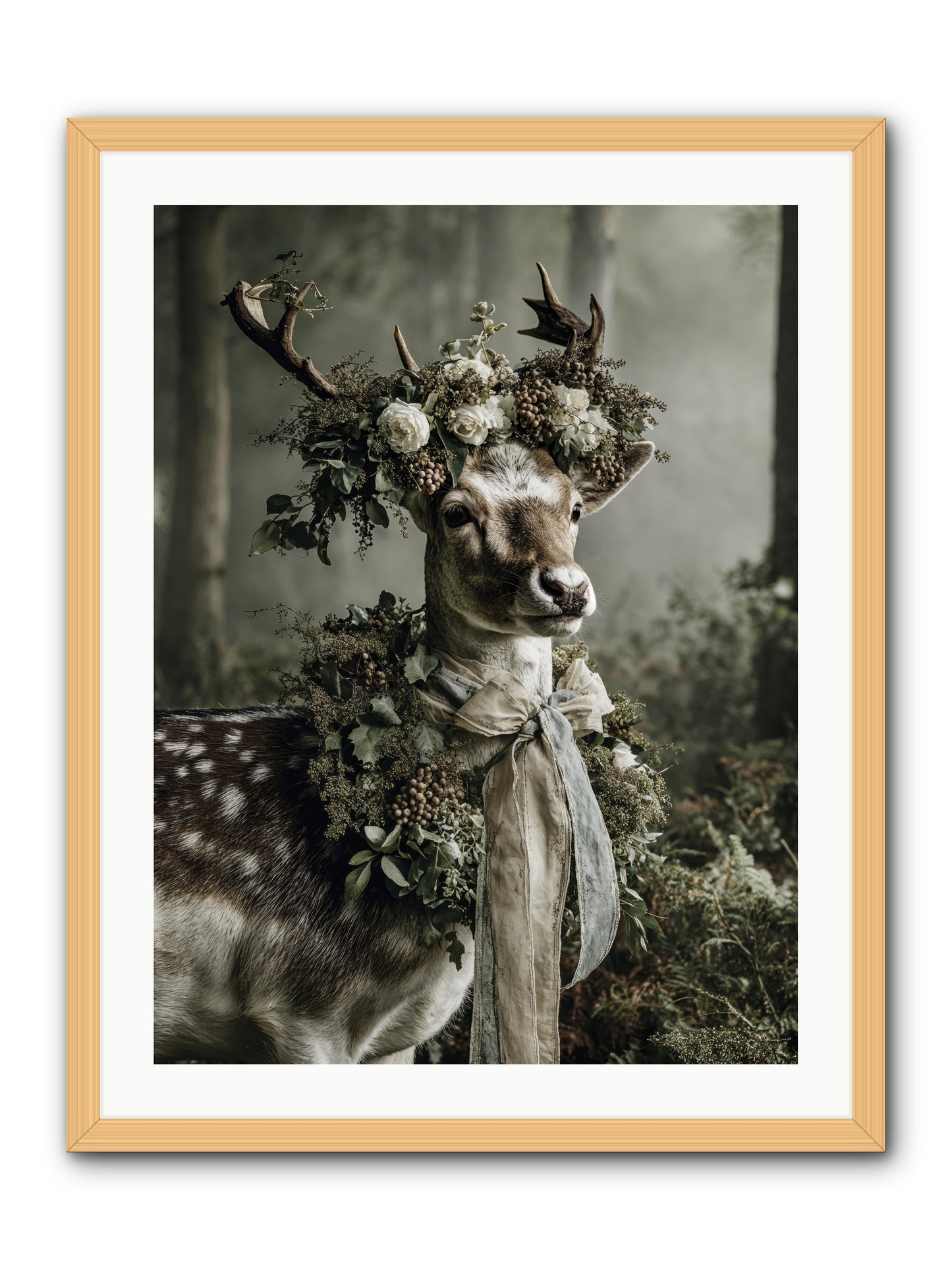 Varonne -- Framed Print - Natural 24x32