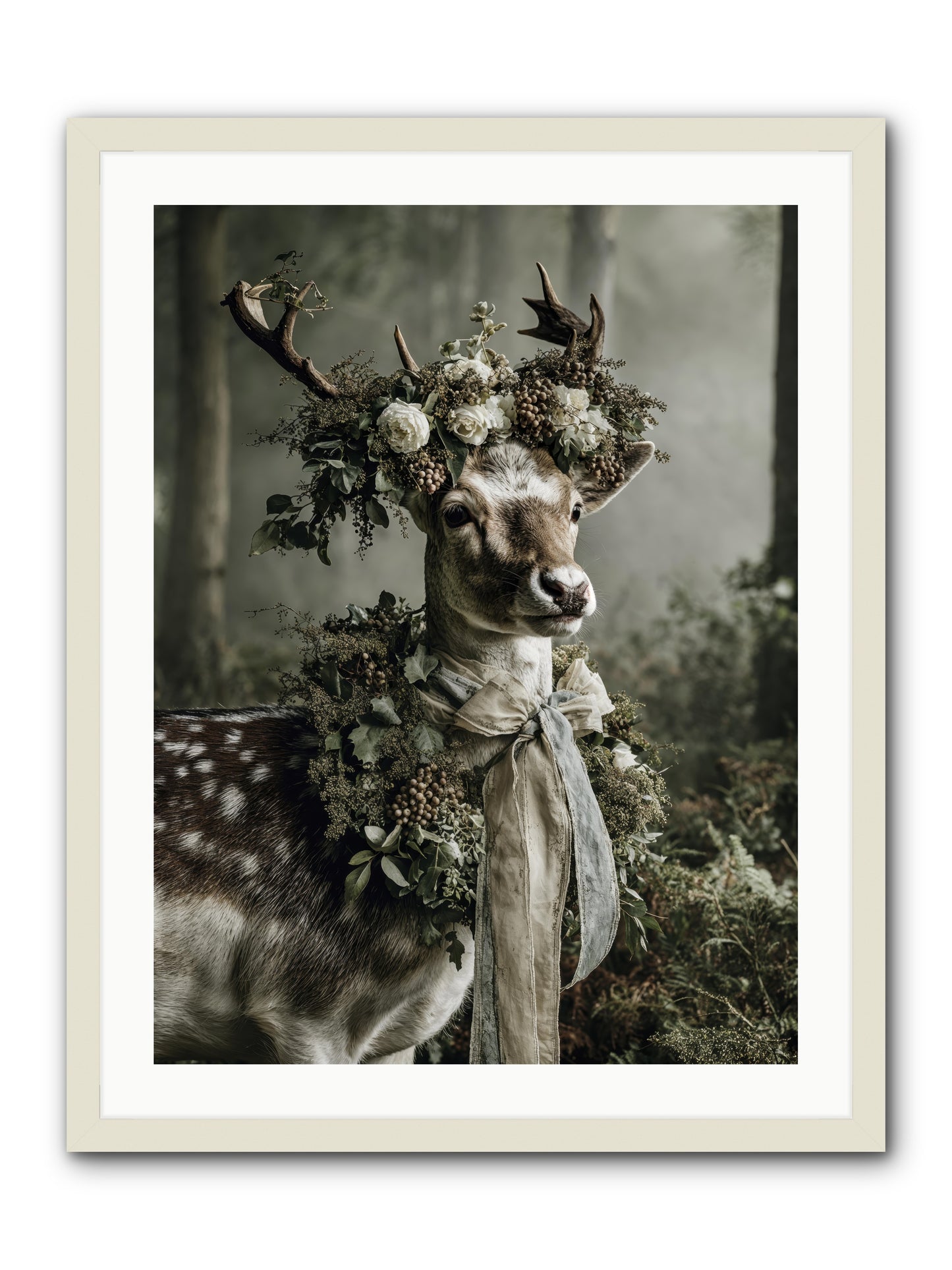Varonne -- Framed Print - White 24x32