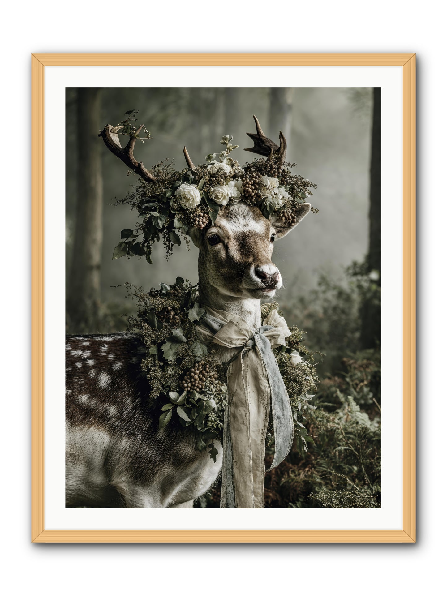 Varonne -- Framed Print - Natural 30x40